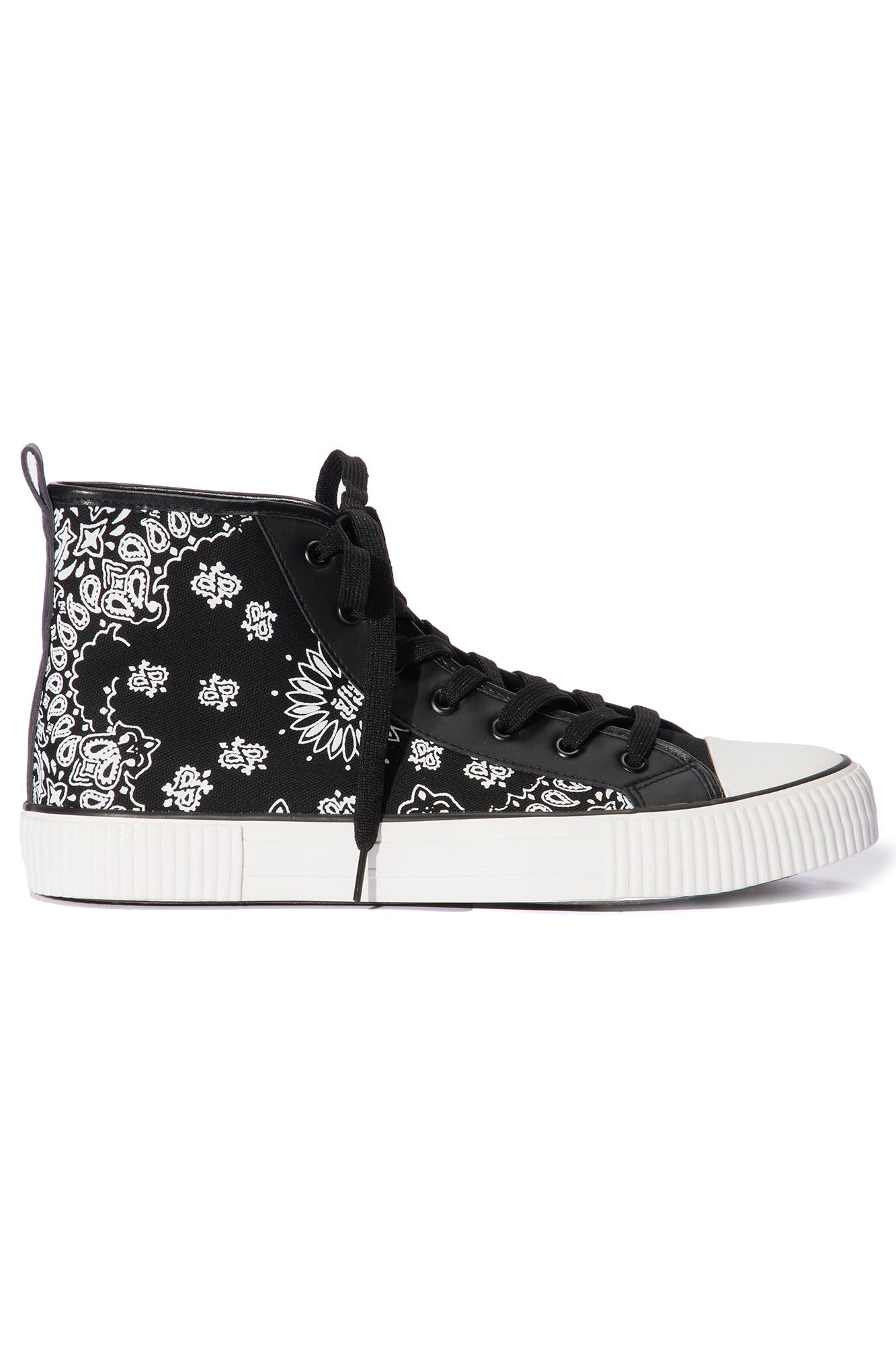 Paisley Over Peace Sneakers - Black