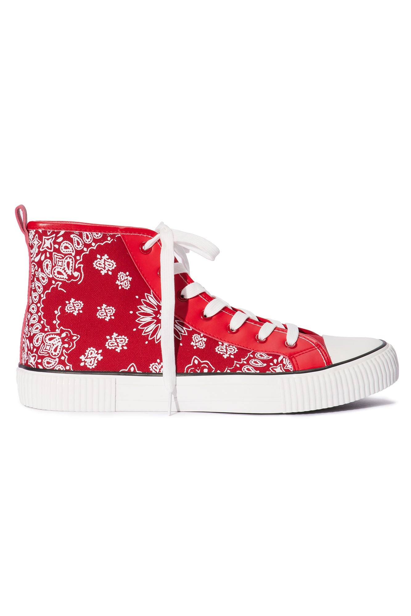 Paisley Over Peace Sneakers - Red