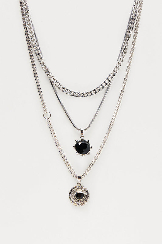 Some Day Necklace Set - Silver