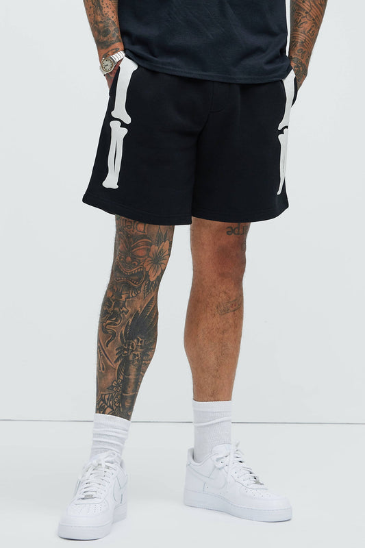 Tyson Bones Relaxed Shorts - Black