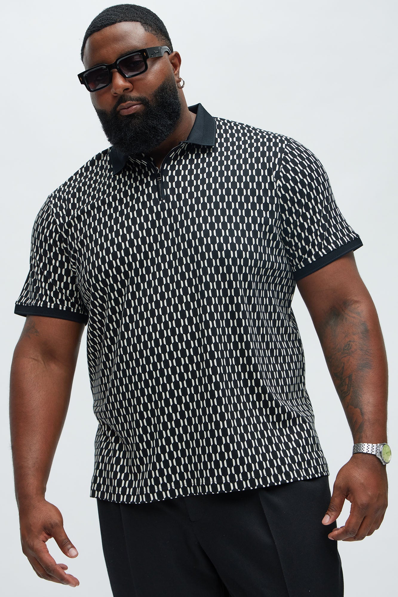 Interlocked Polo - Black