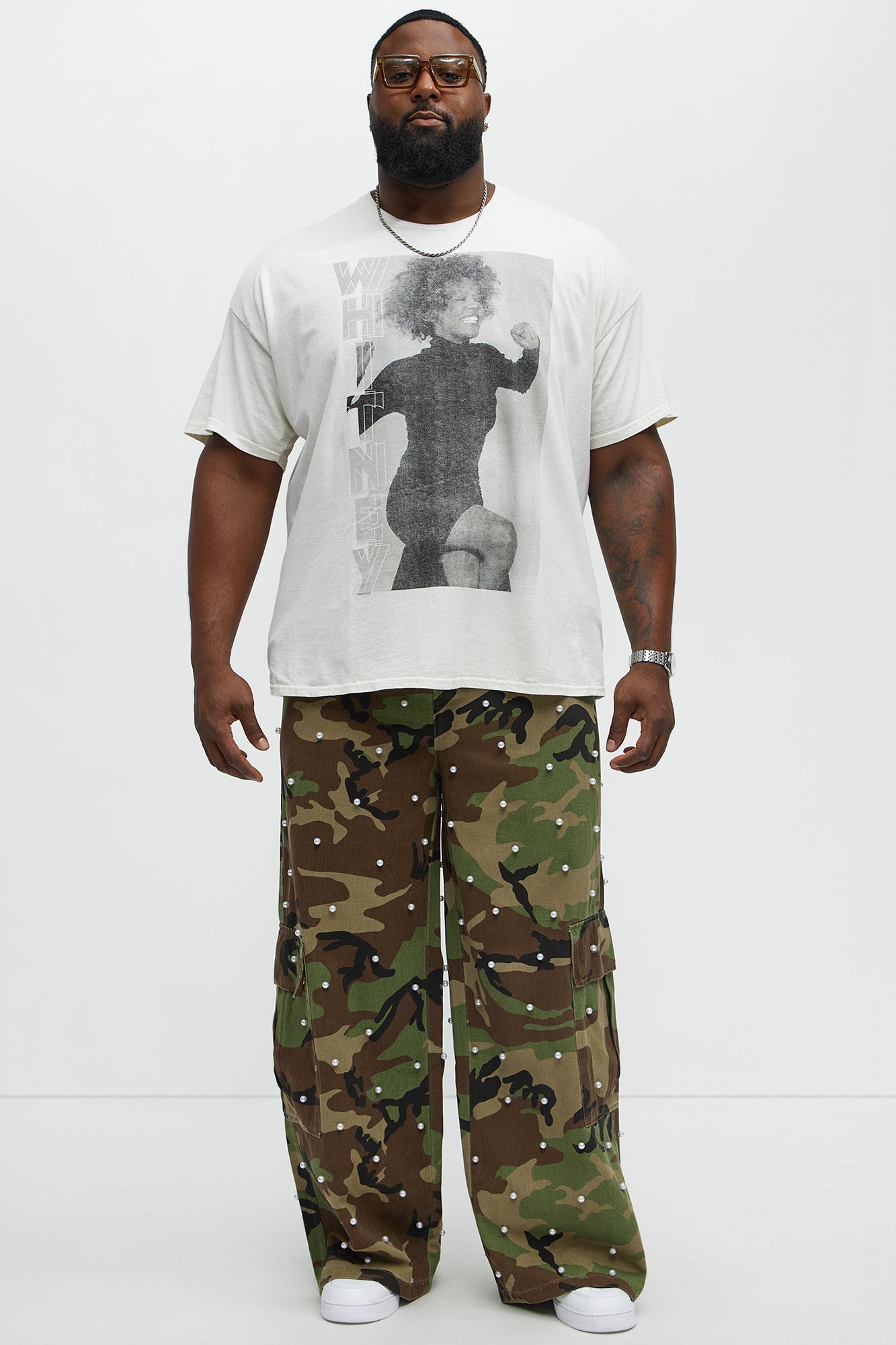 Whitney Houston I will Always Love You Short Sleeve Tee - Off White