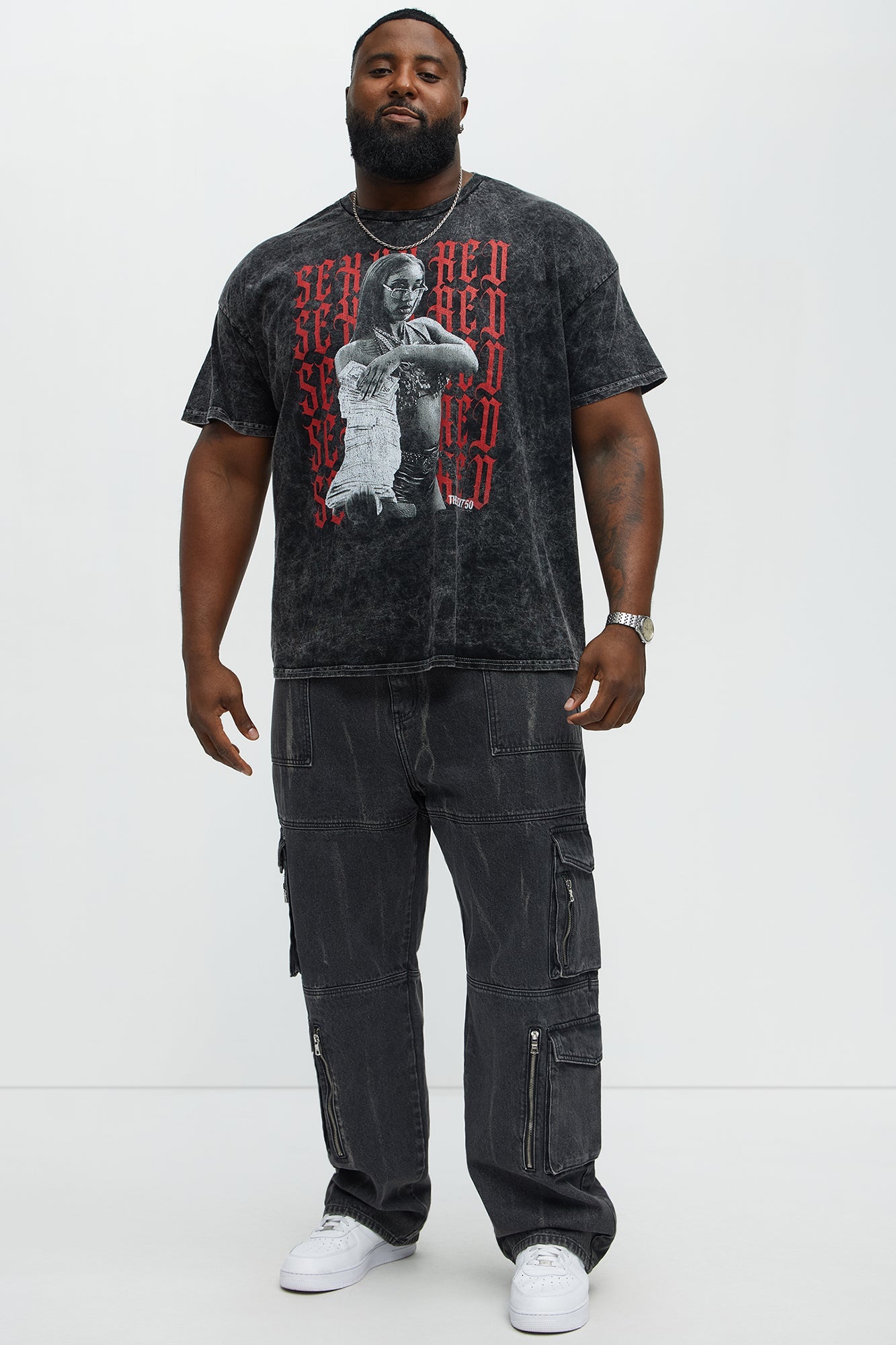 Sexy Red Get It Sexyy Short Sleeve Tee - Black