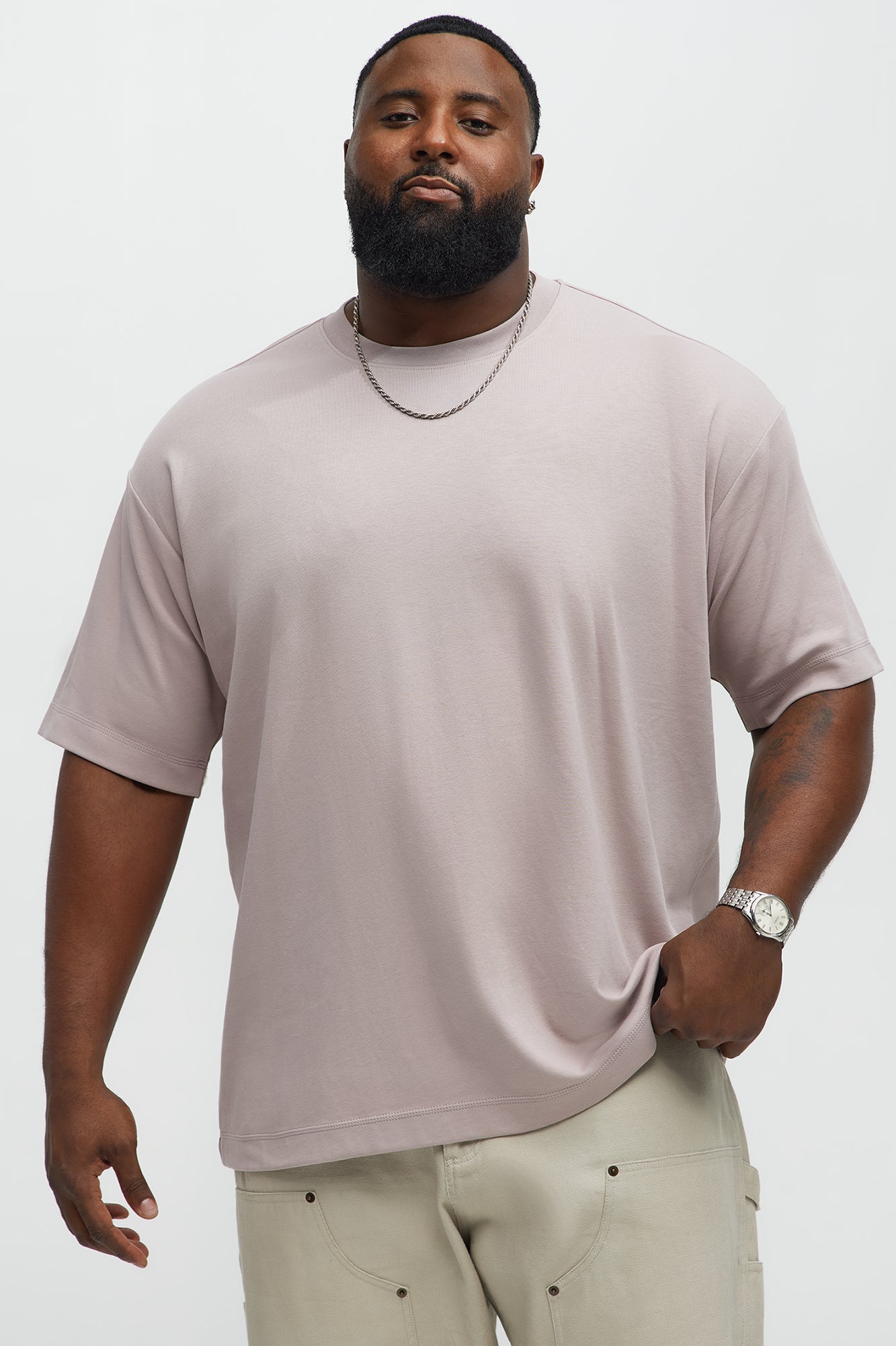 Relaxed Premium Everyday Tee - Mauve