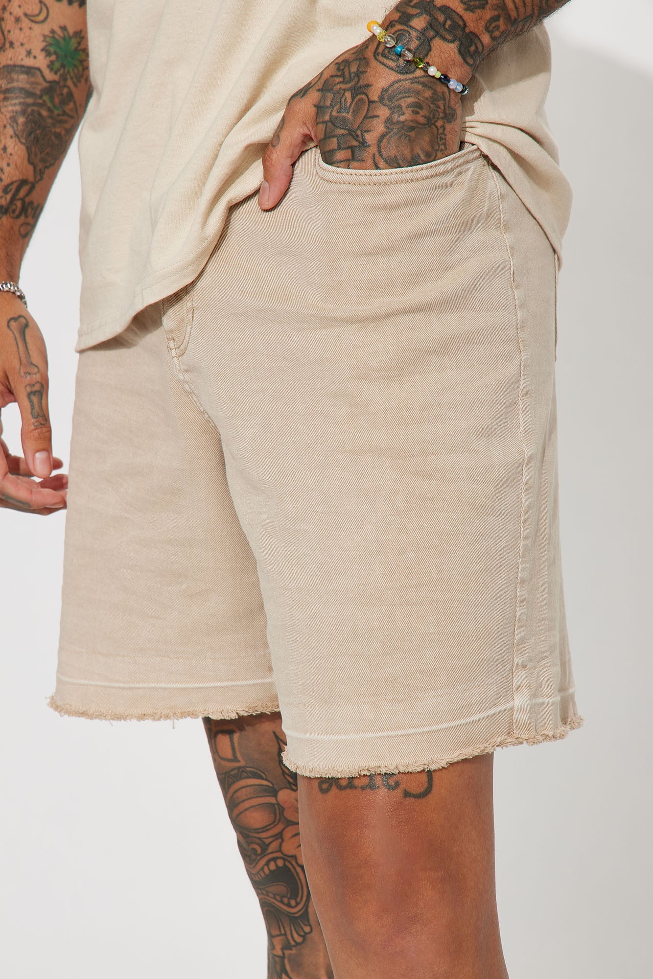 Mojave Relaxed Denim Shorts - Tan