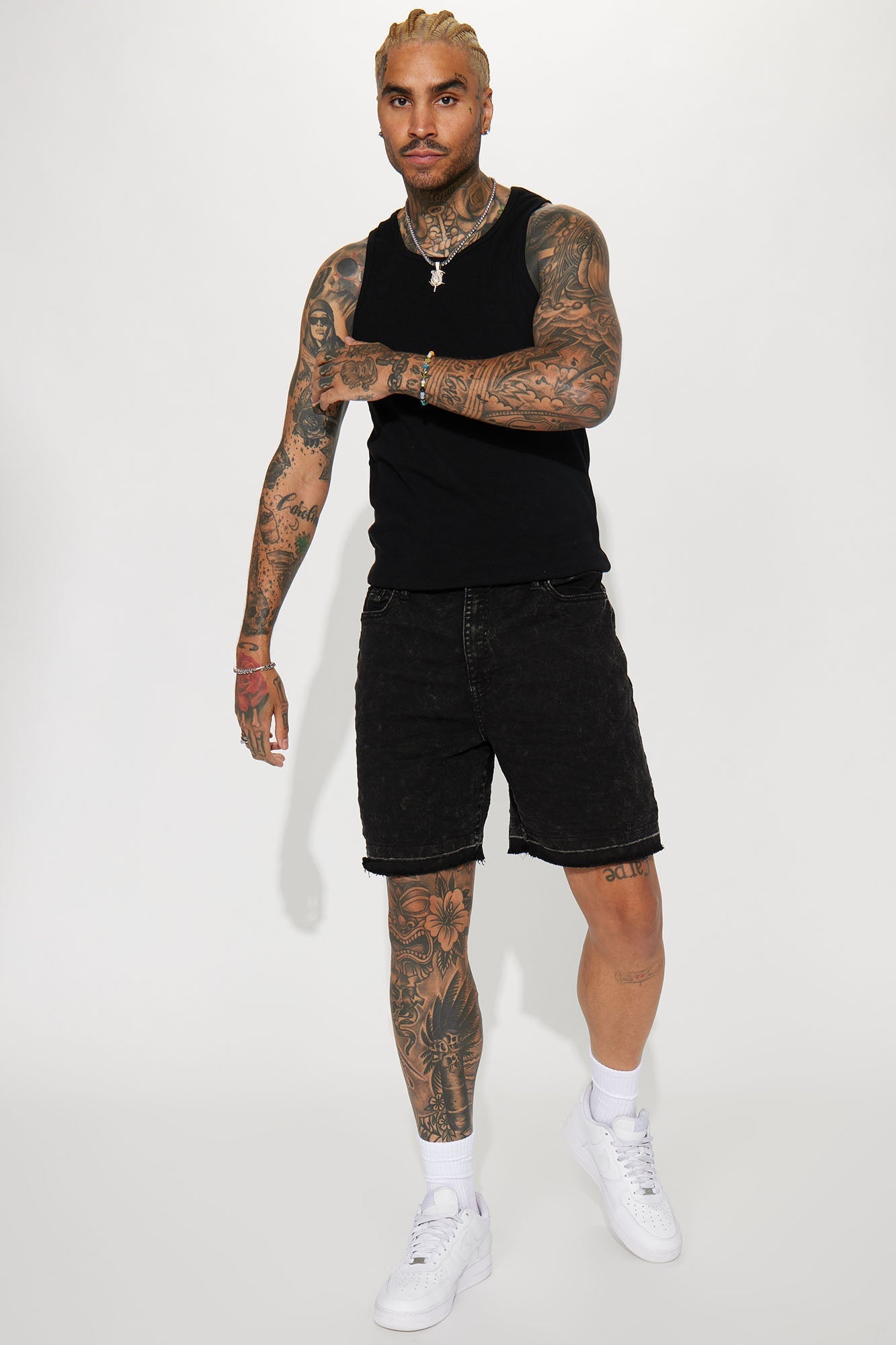 Mojave Relaxed Denim Shorts - Black