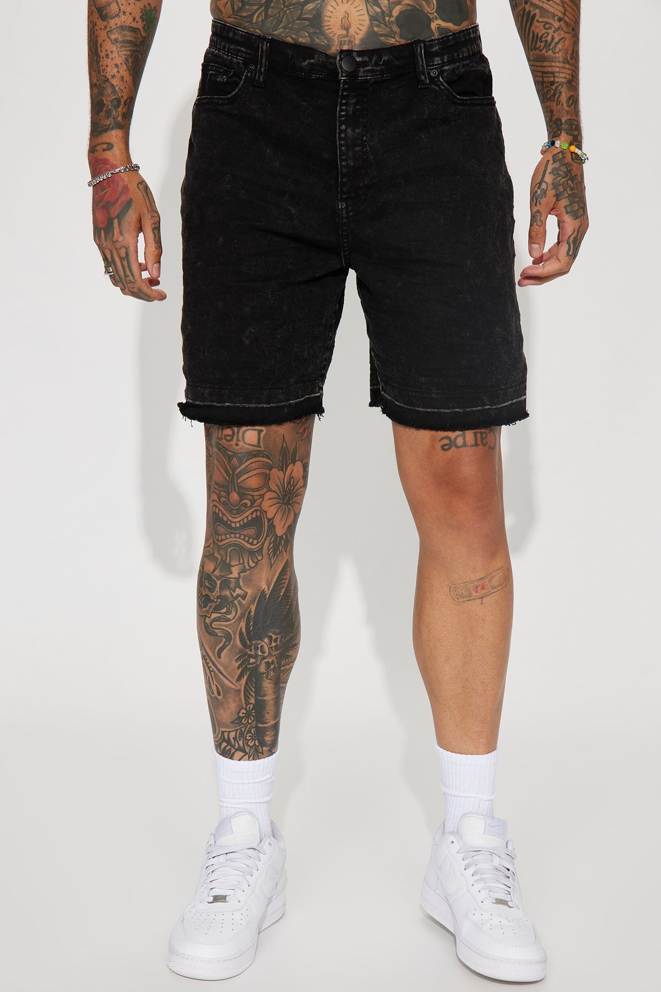 Mojave Relaxed Denim Shorts - Black