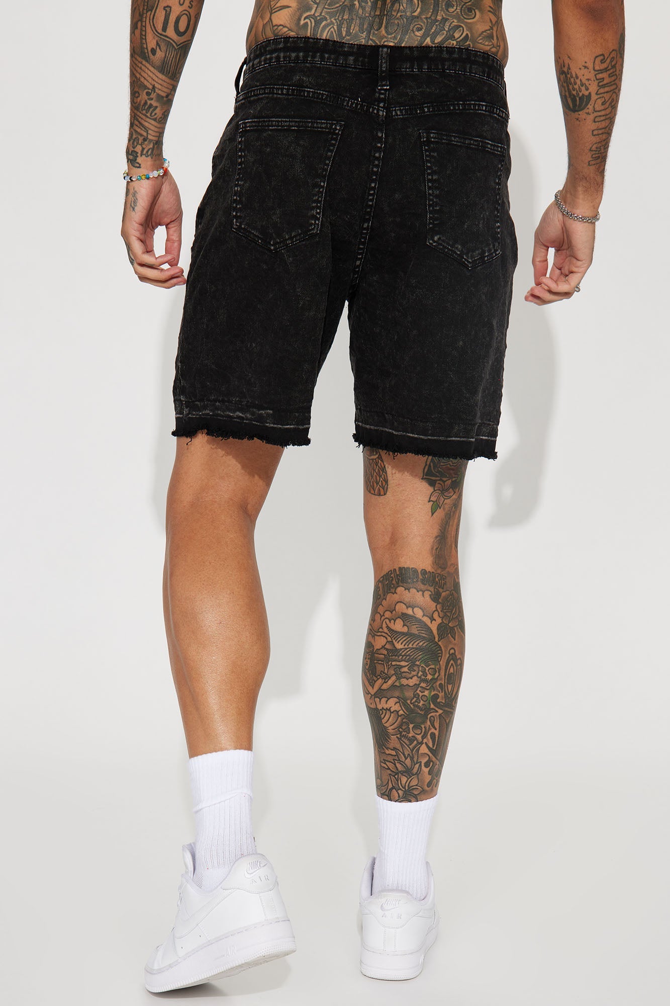 Mojave Relaxed Denim Shorts - Black