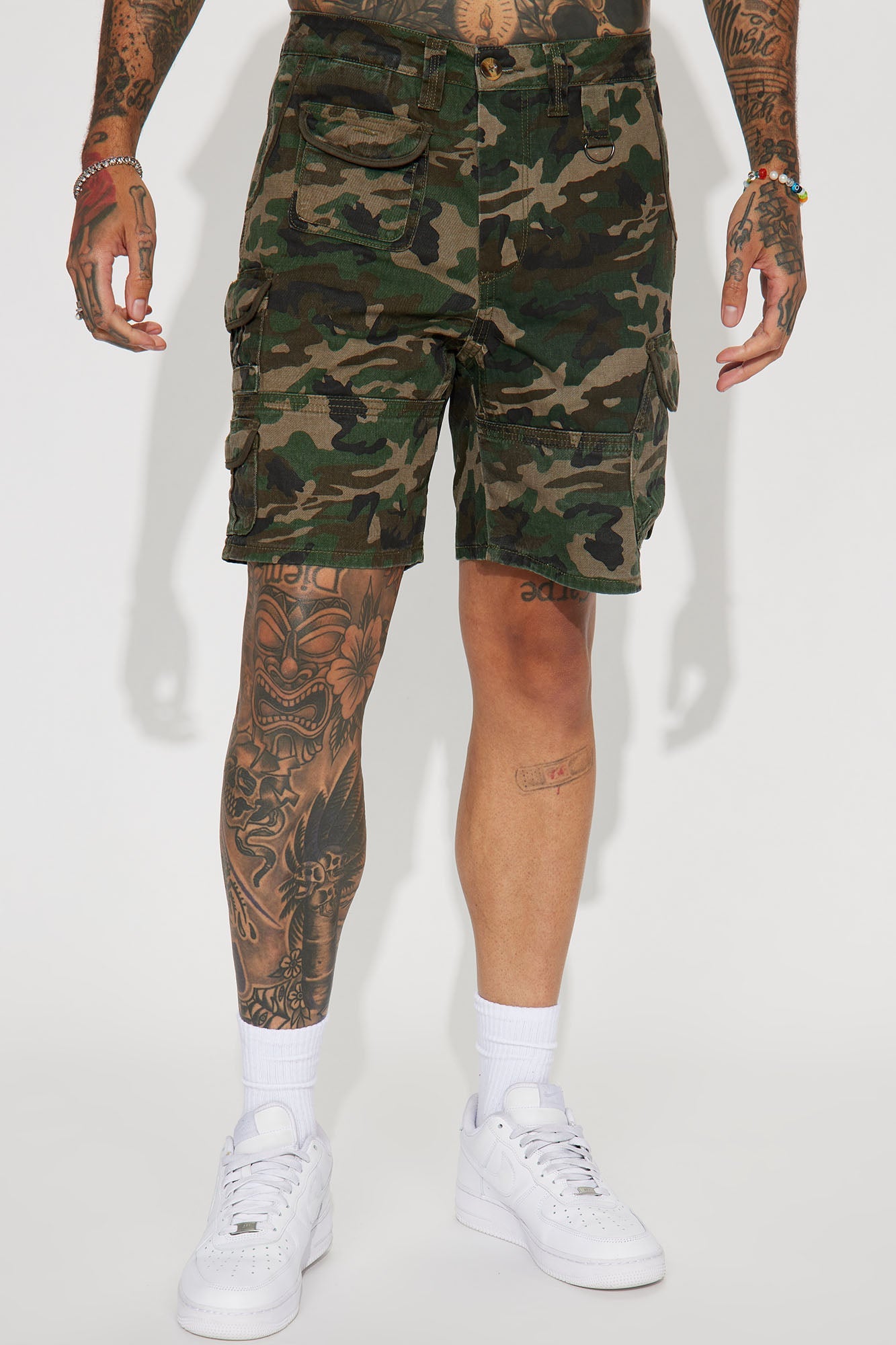 Get Out Twill Cargo Shorts - Camouflage