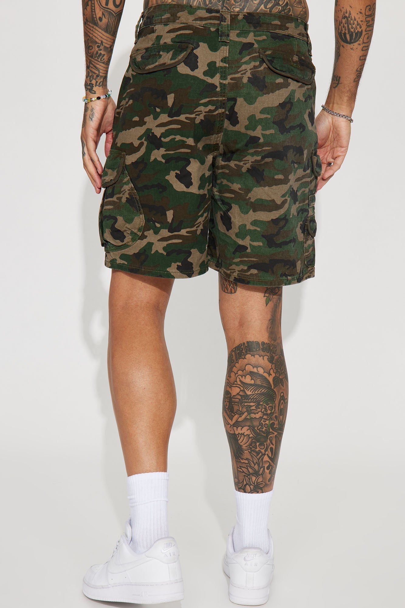 Get Out Twill Cargo Shorts - Camouflage