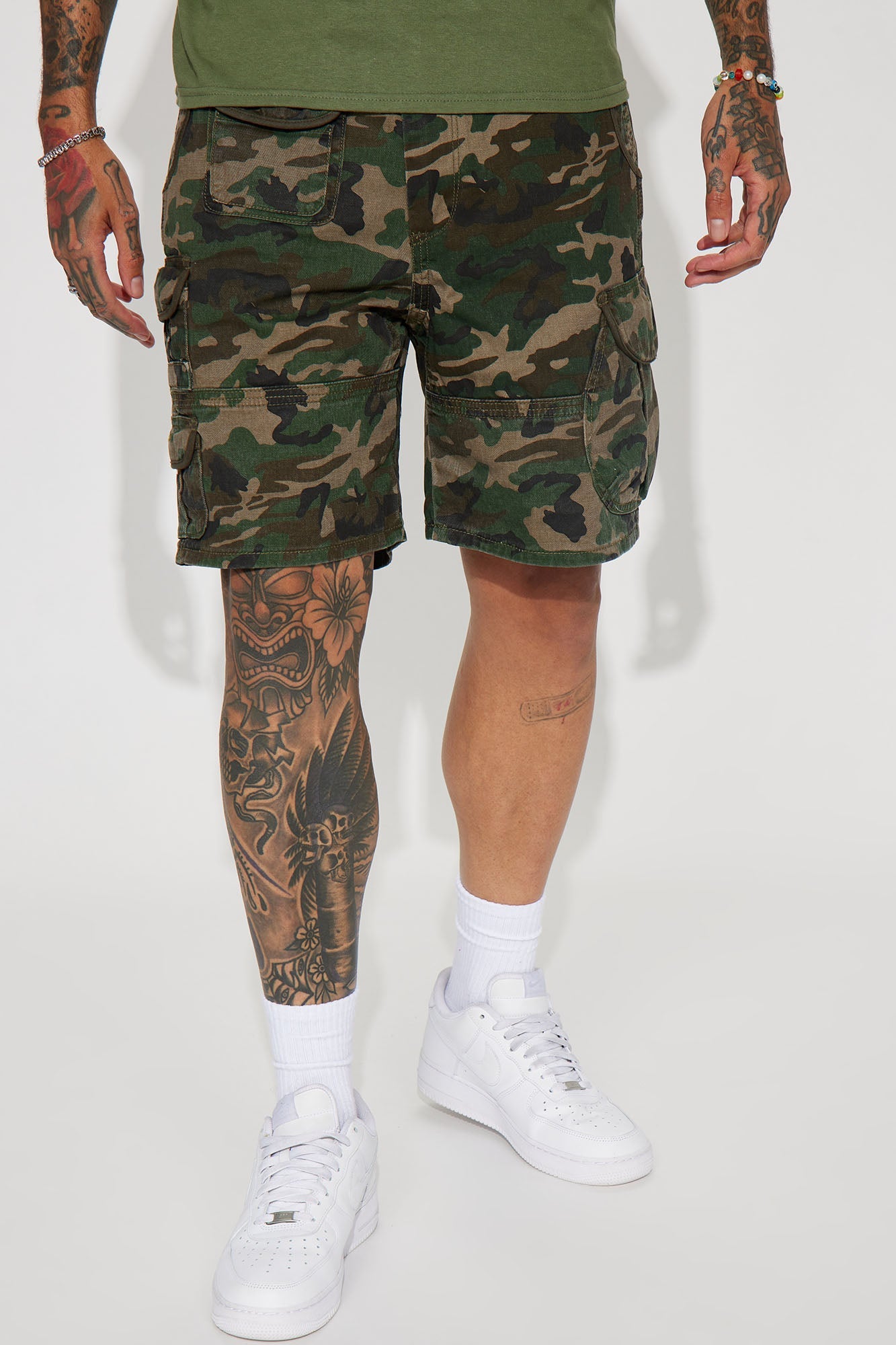 Get Out Twill Cargo Shorts - Camouflage