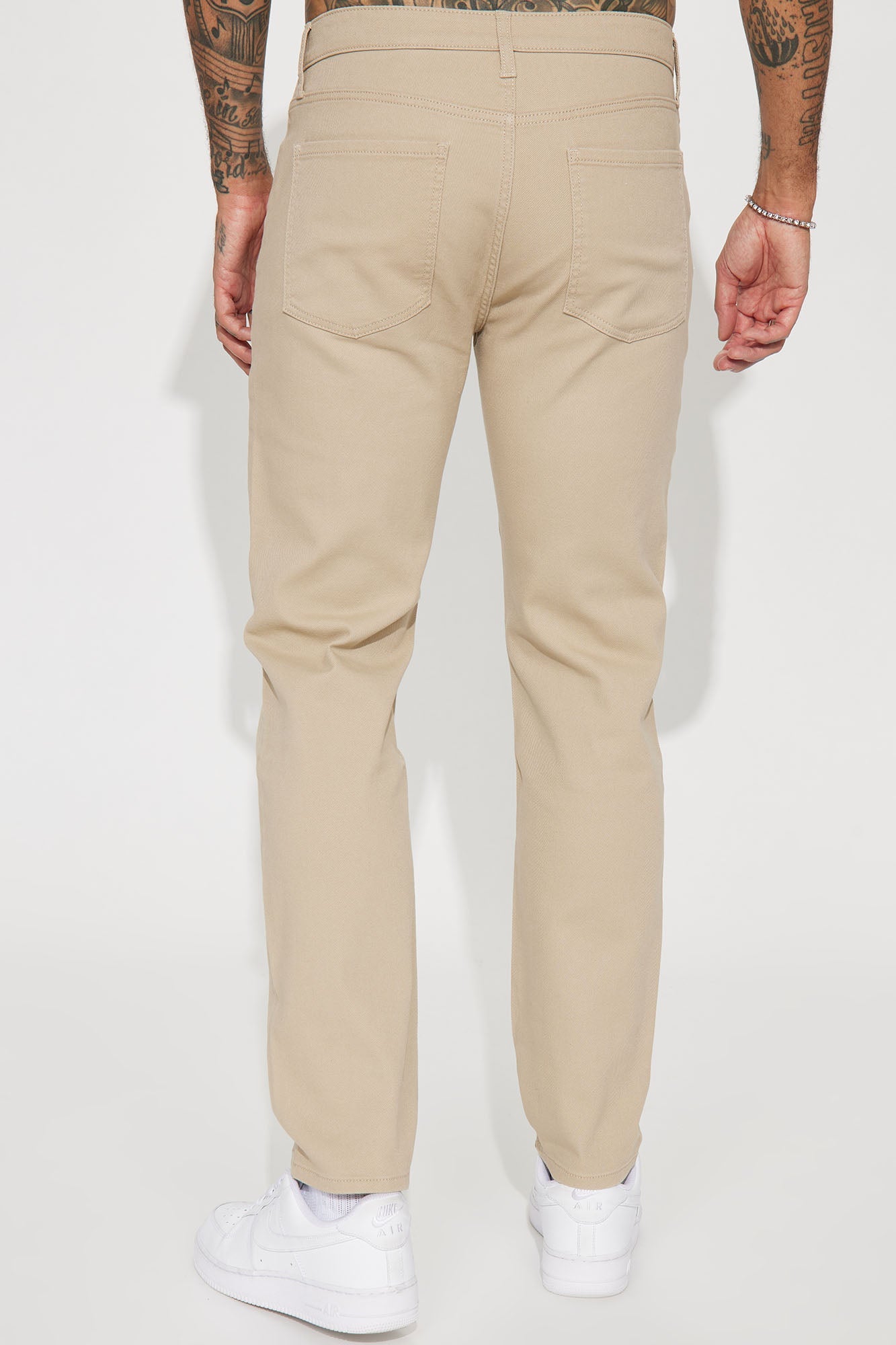 Mike Straight Taper Jeans - Khaki