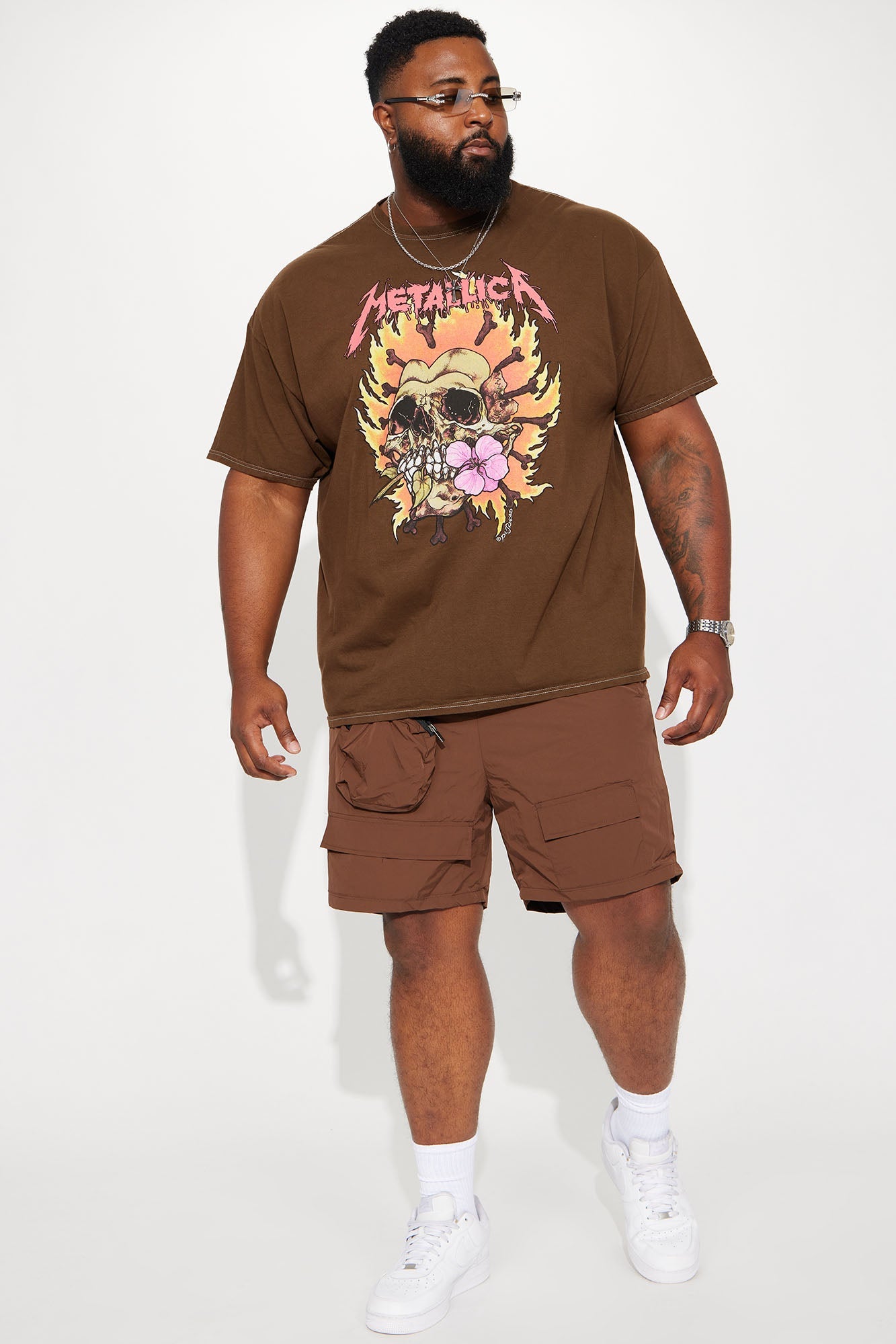 Safe Side Utility Nylon Shorts - Brown