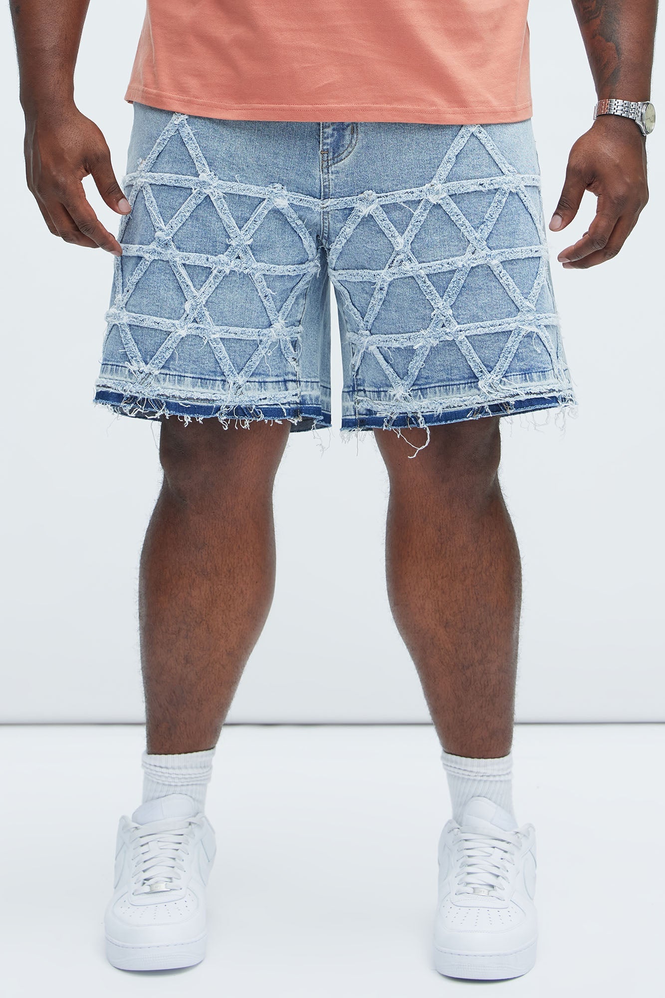 Interstellar Relaxed Denim Shorts - Medium Blue Wash