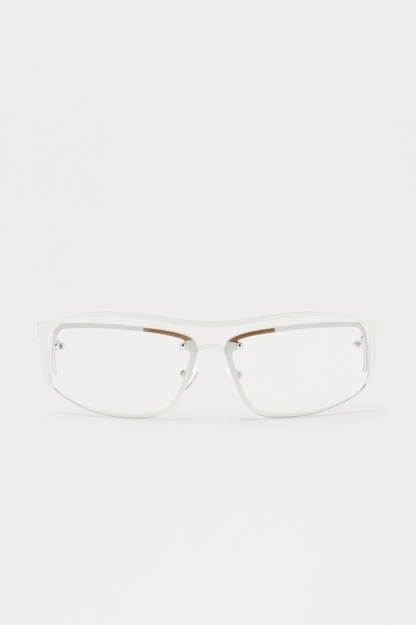 Squiggled Sunglasses - Clear