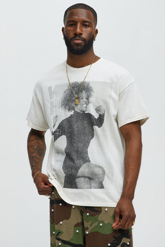 Whitney Houston I will Always Love You Short Sleeve Tee - Off White