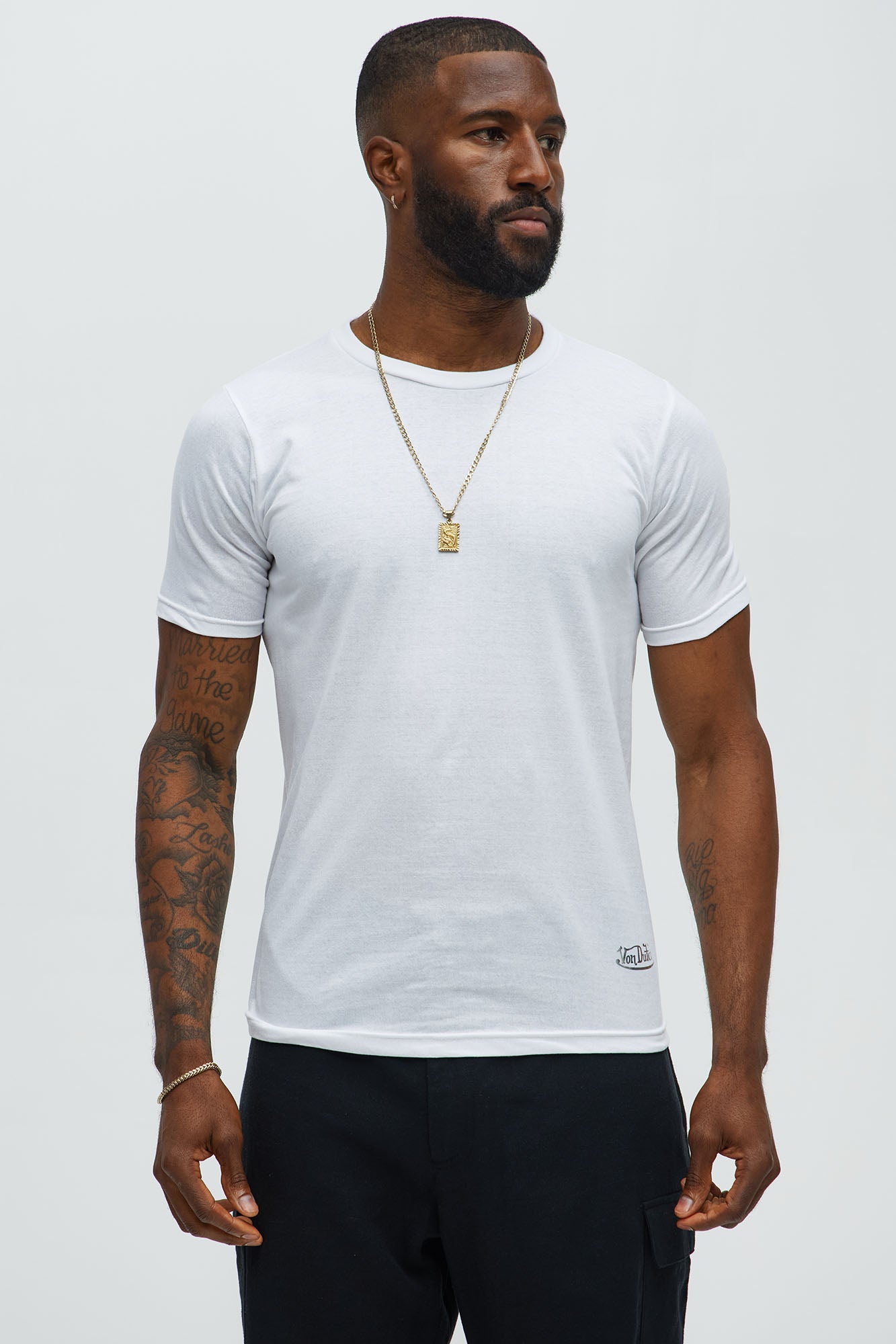 4 Pack Of Von Dutch Tees - White