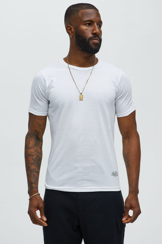 4 Pack Of Von Dutch Tees - White