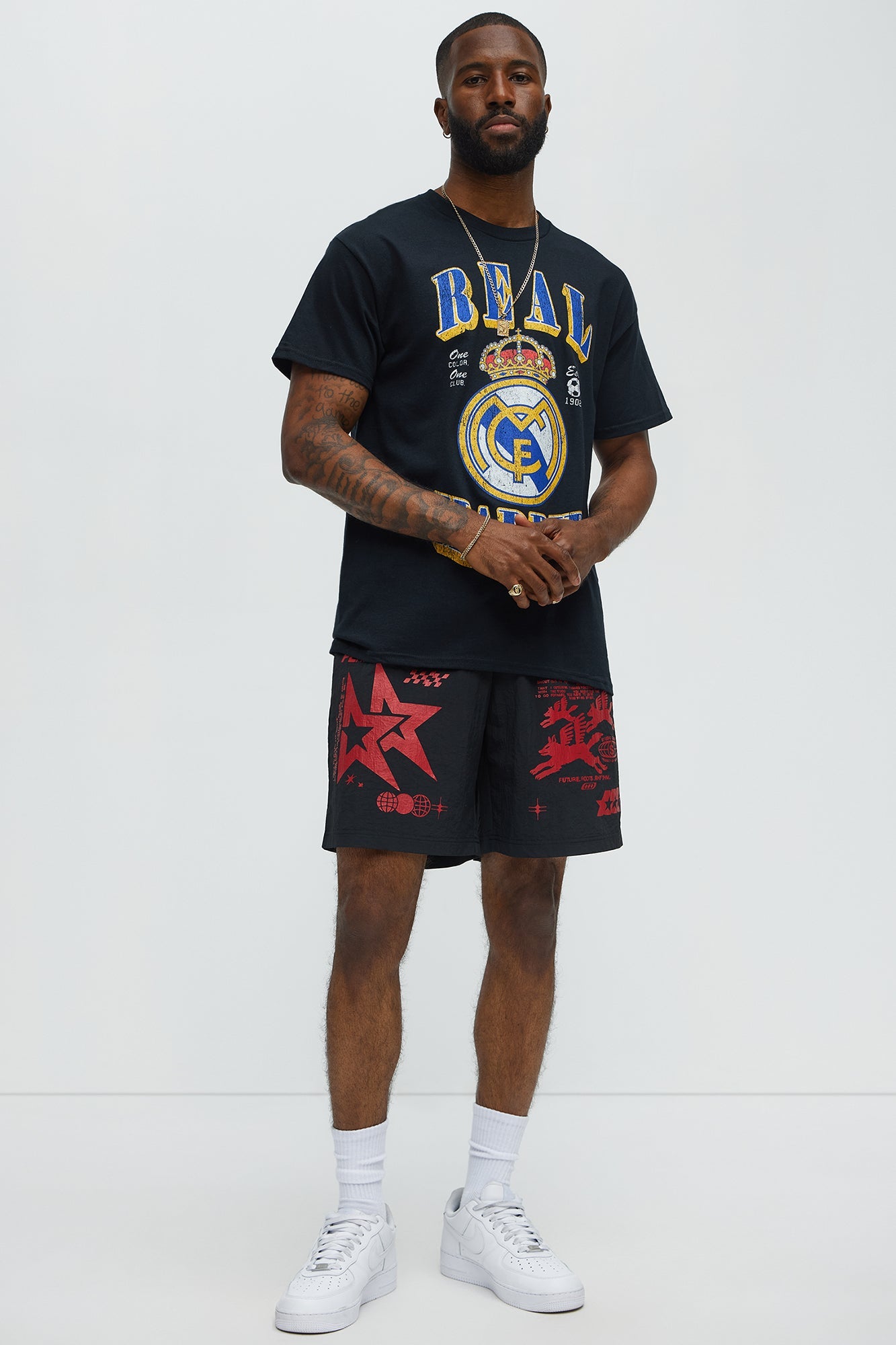 Real Madrid CF Short Sleeve Tee - Black