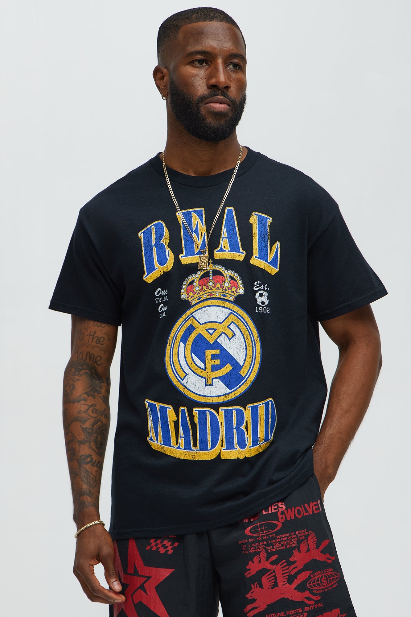 Real Madrid CF Short Sleeve Tee - Black