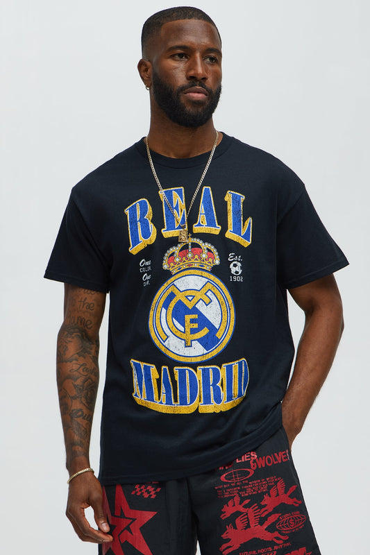 Real Madrid CF Short Sleeve Tee - Black