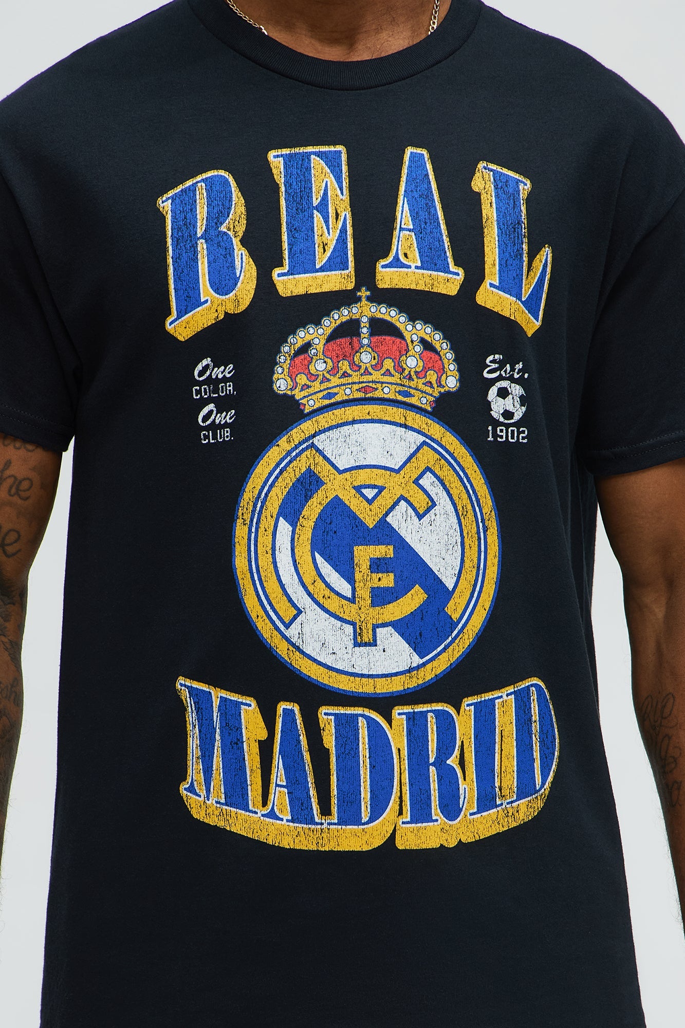 Real Madrid CF Short Sleeve Tee - Black