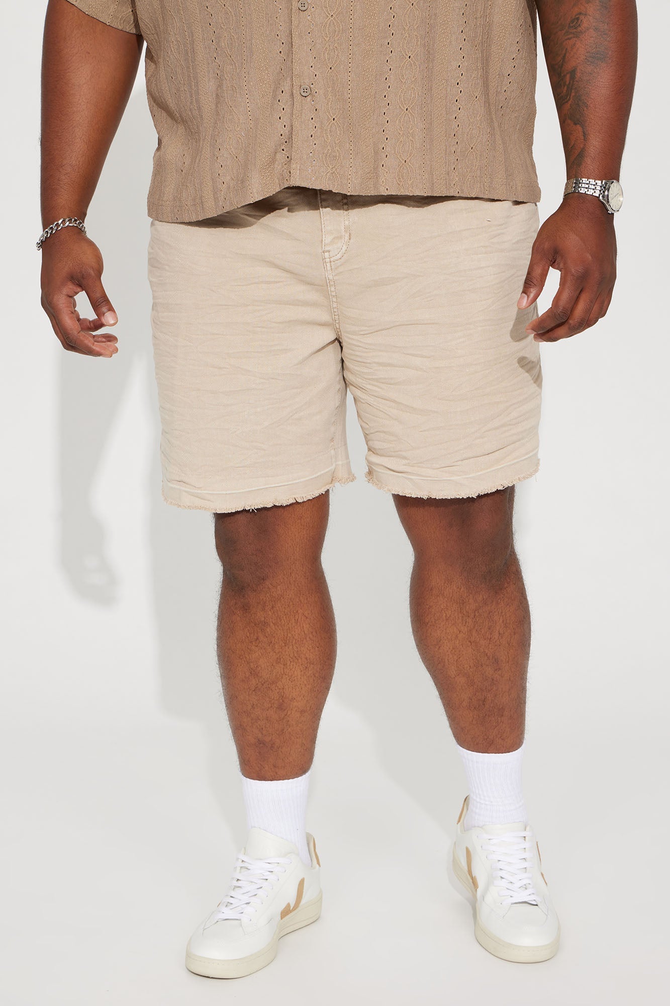 Mojave Relaxed Denim Shorts - Tan
