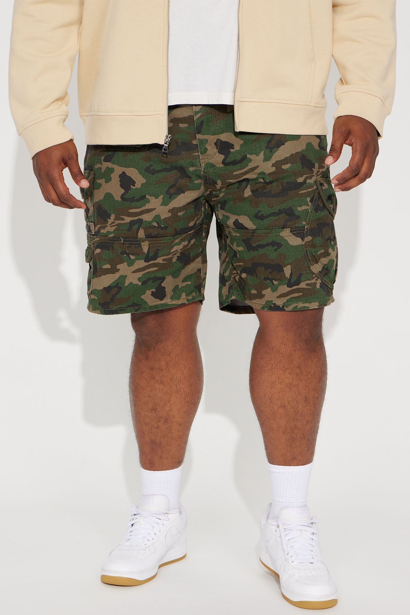 Get Out Twill Cargo Shorts - Camouflage