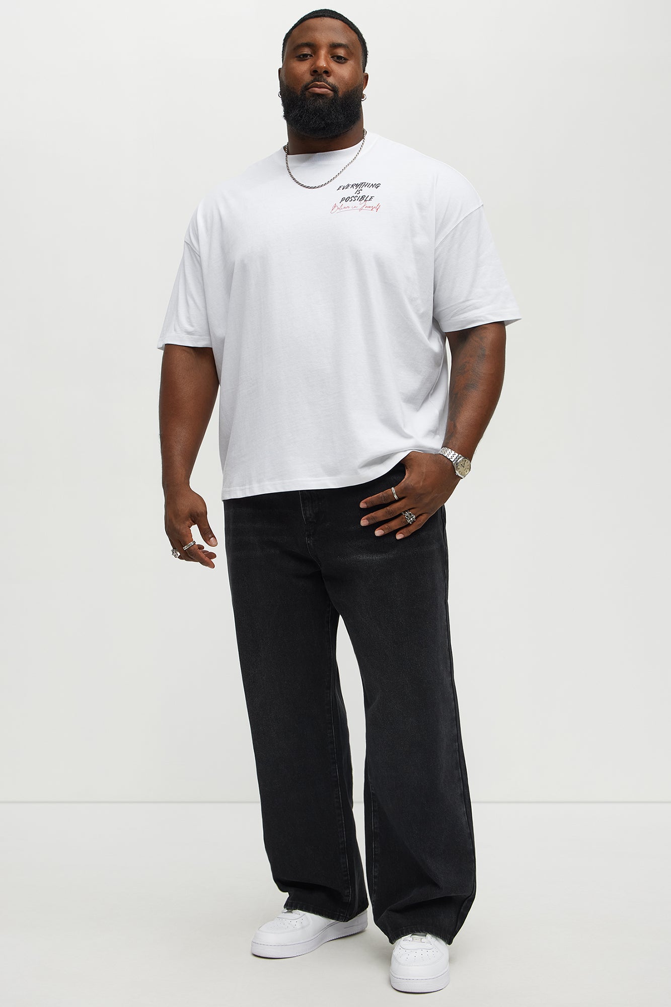 Another Good Night Baggy Jeans - Black Wash