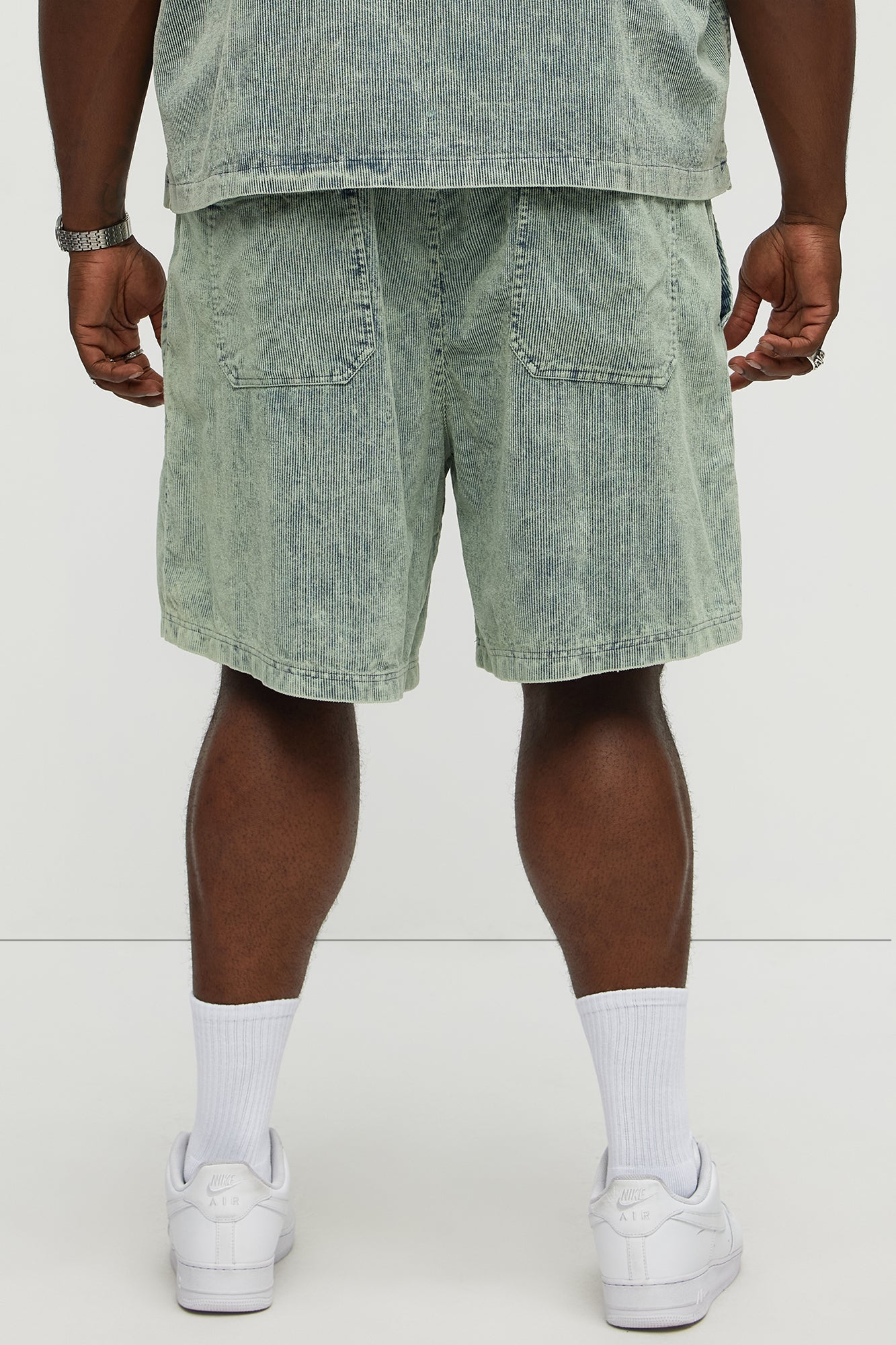 Ohio Corduroy Relaxed Shorts - Blue/combo