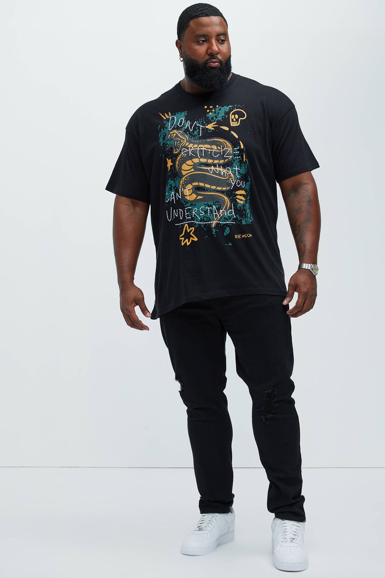 Take No L's Skinny Jean - Black