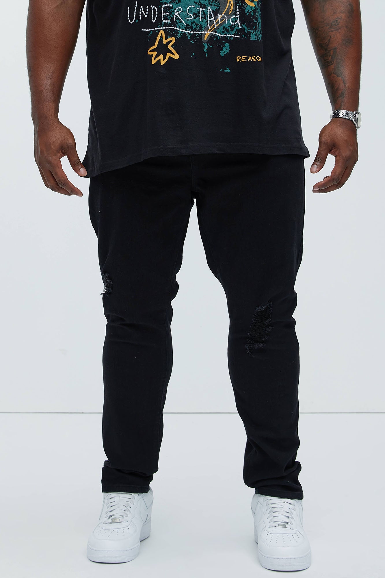 Take No L's Skinny Jean - Black