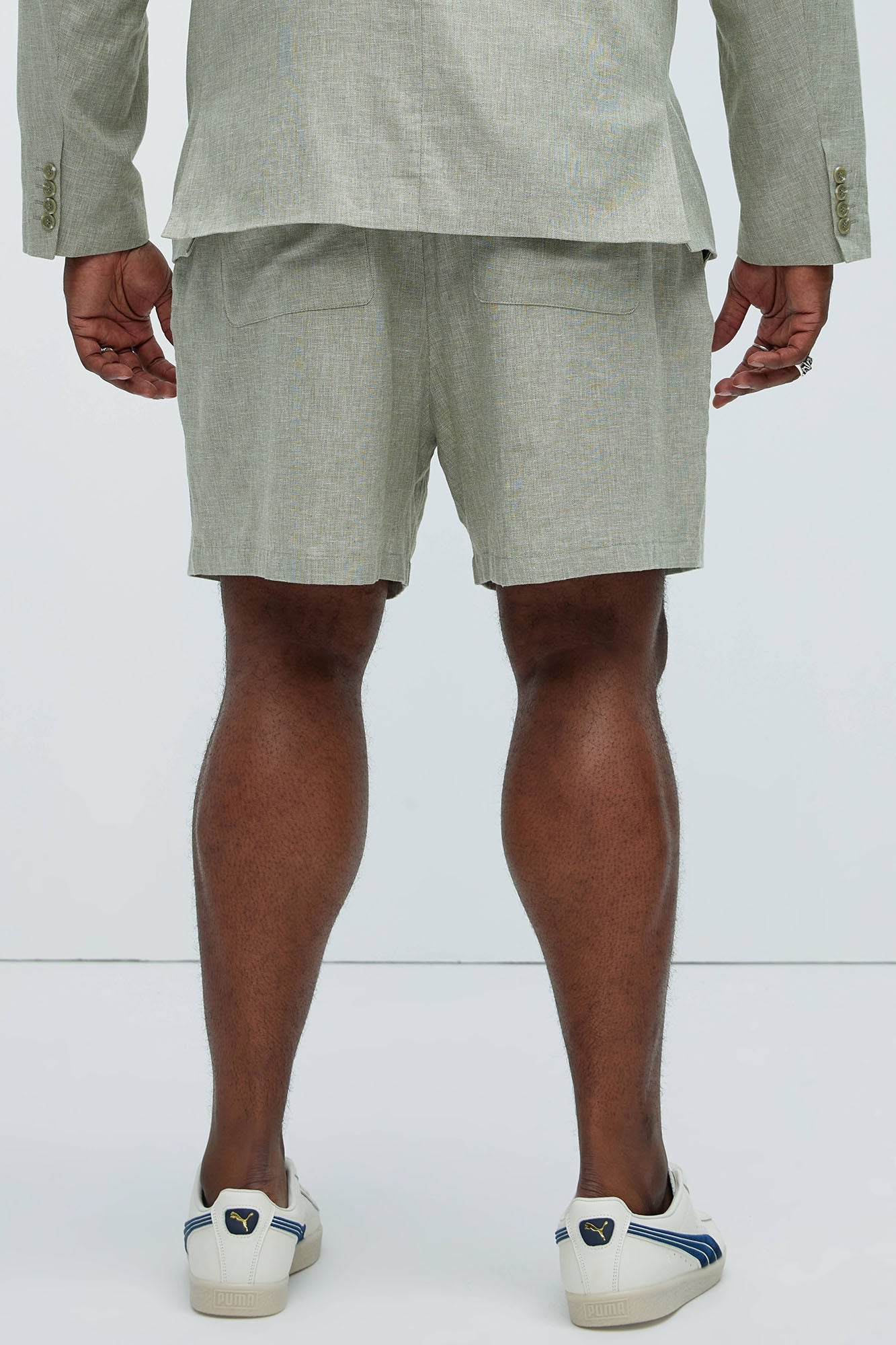 Bahamas Linen Shorts - Green