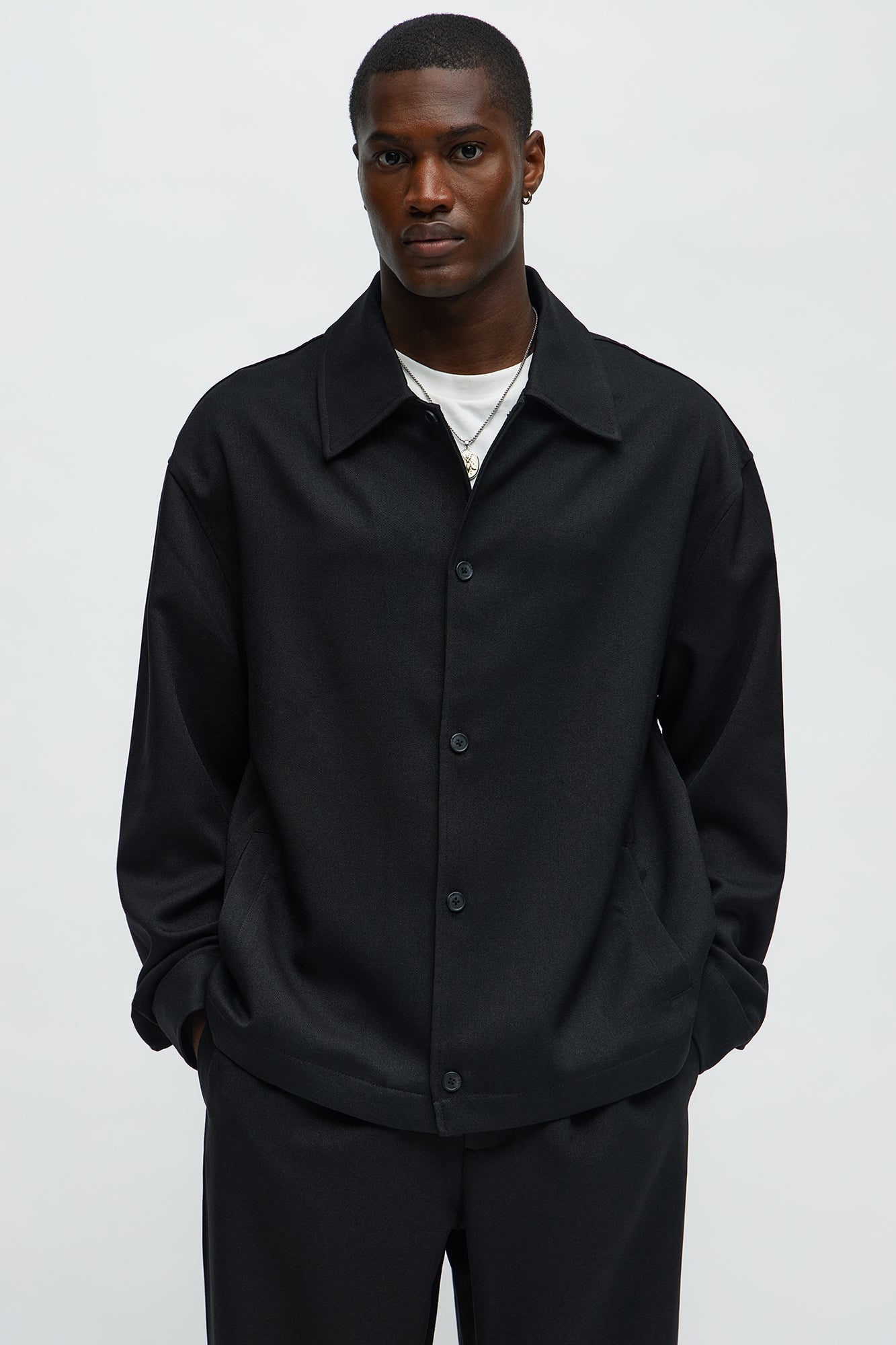 Relaxed Mara Overshirt - Black