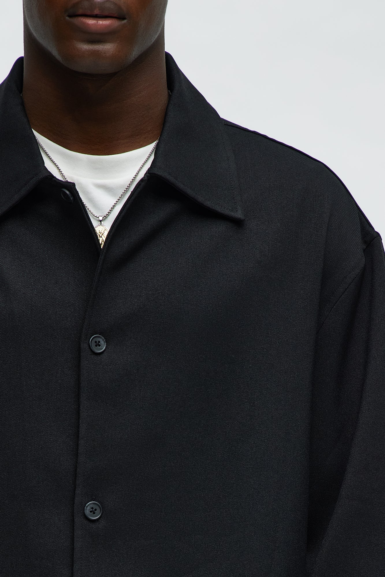 Relaxed Mara Overshirt - Black