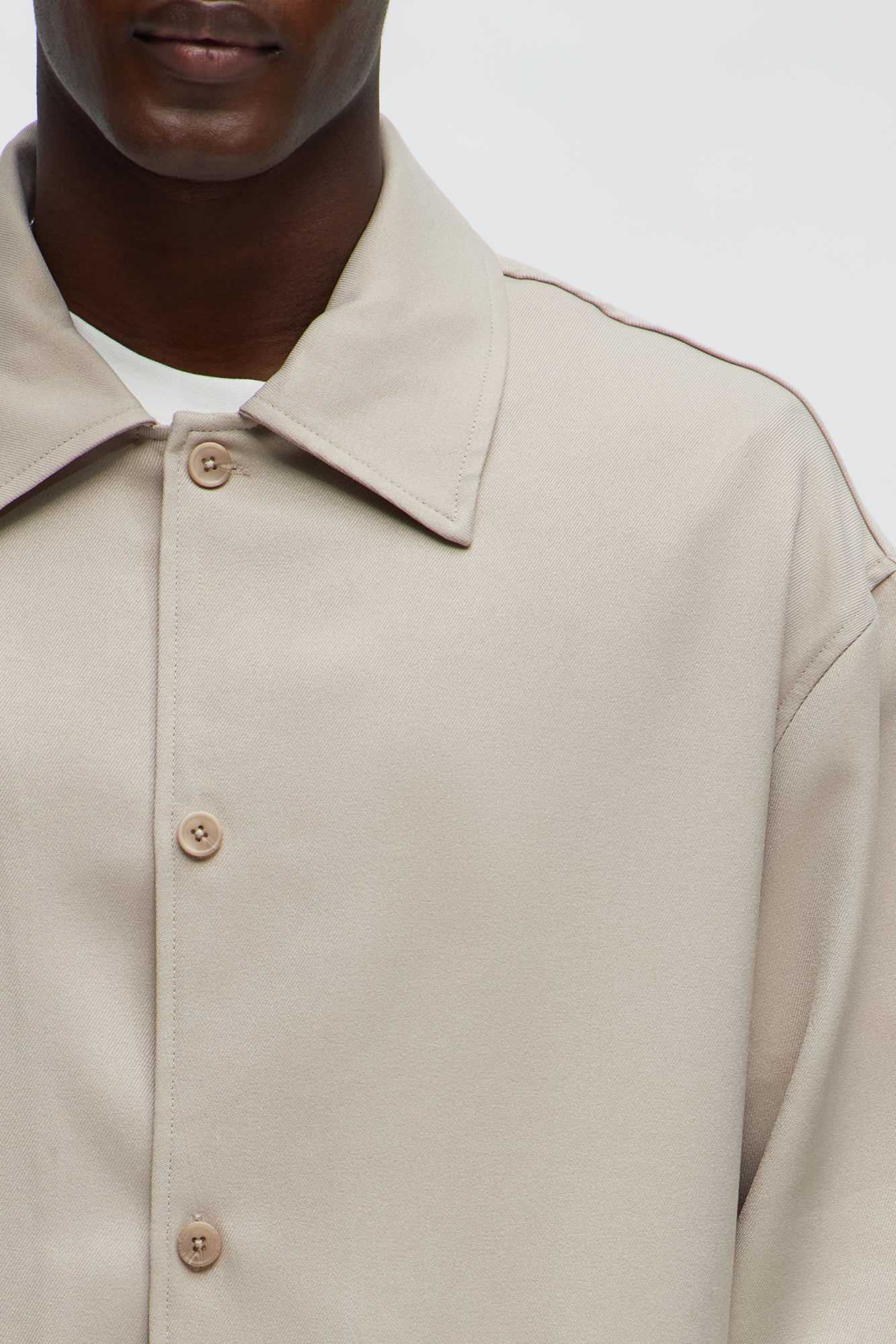 Relaxed Mara Overshirt - Tan