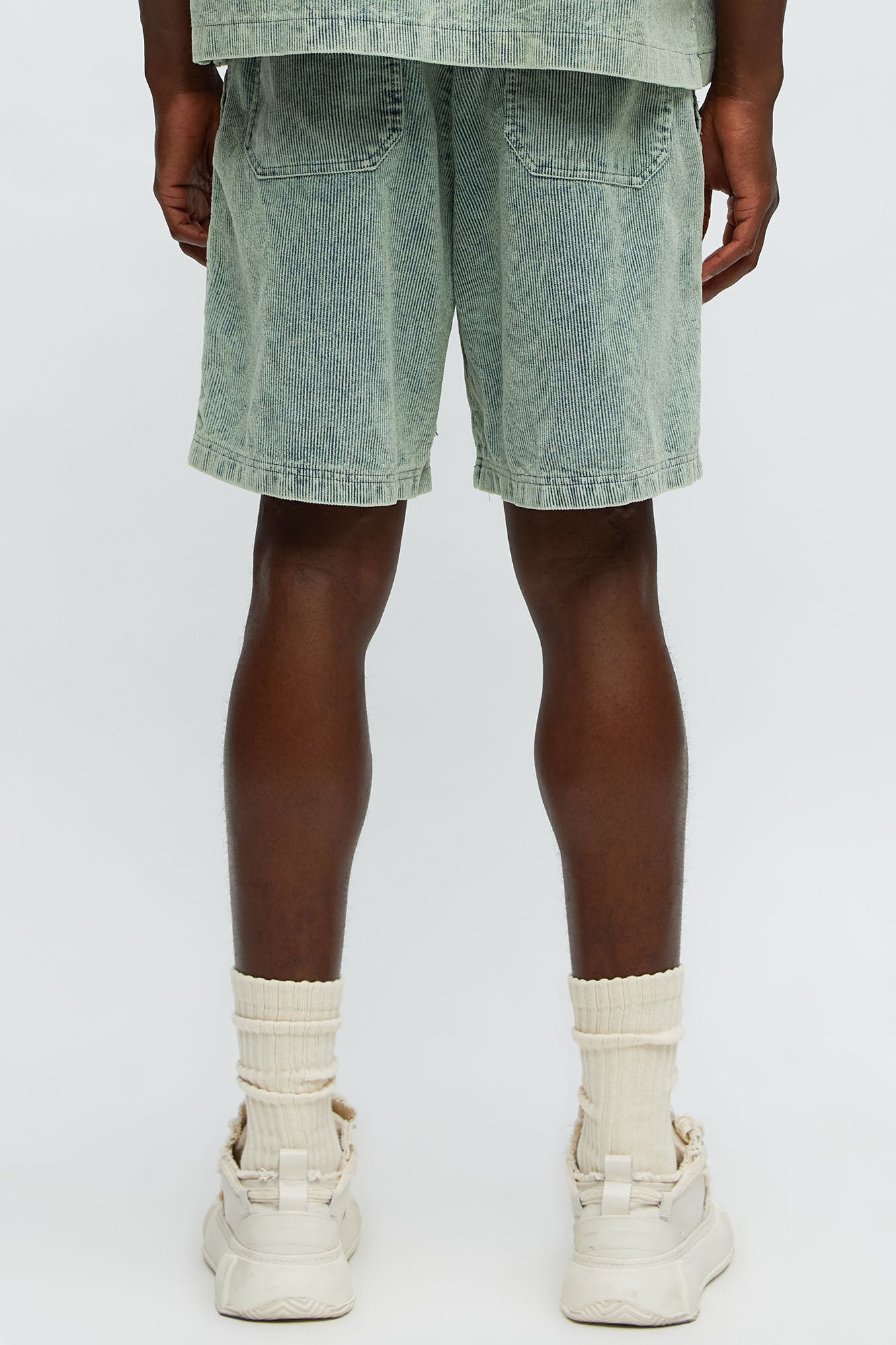 Ohio Corduroy Relaxed Shorts - Blue/combo
