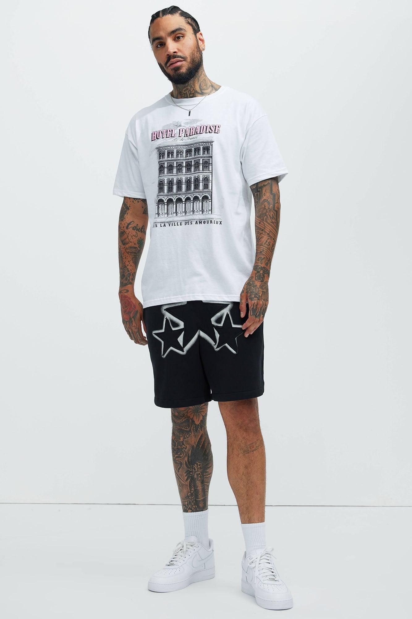 Tyson Star Warm Up Shorts - Black