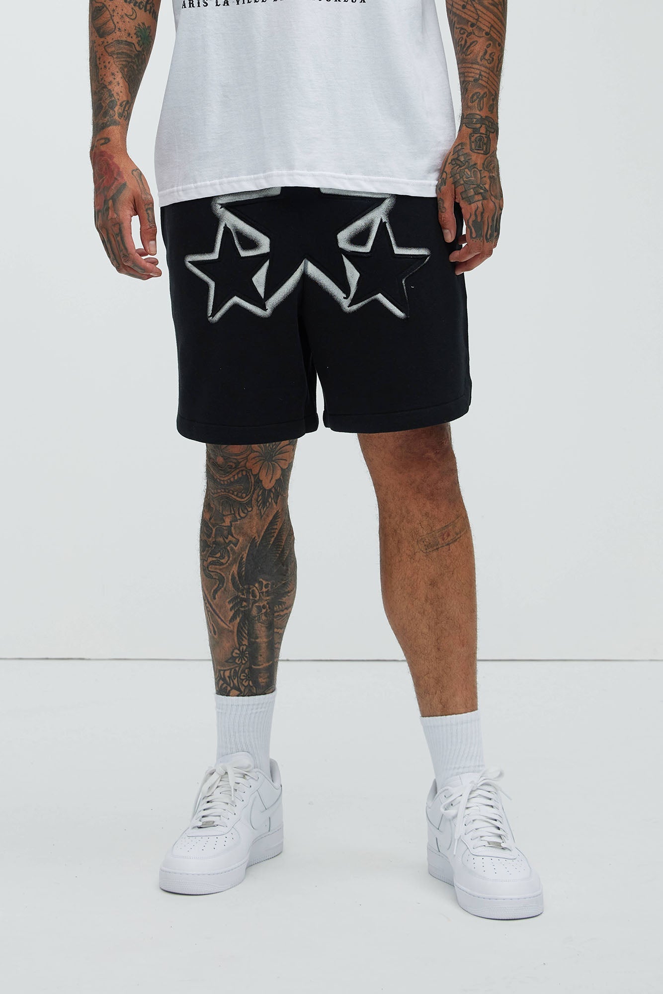 Tyson Star Warm Up Shorts - Black