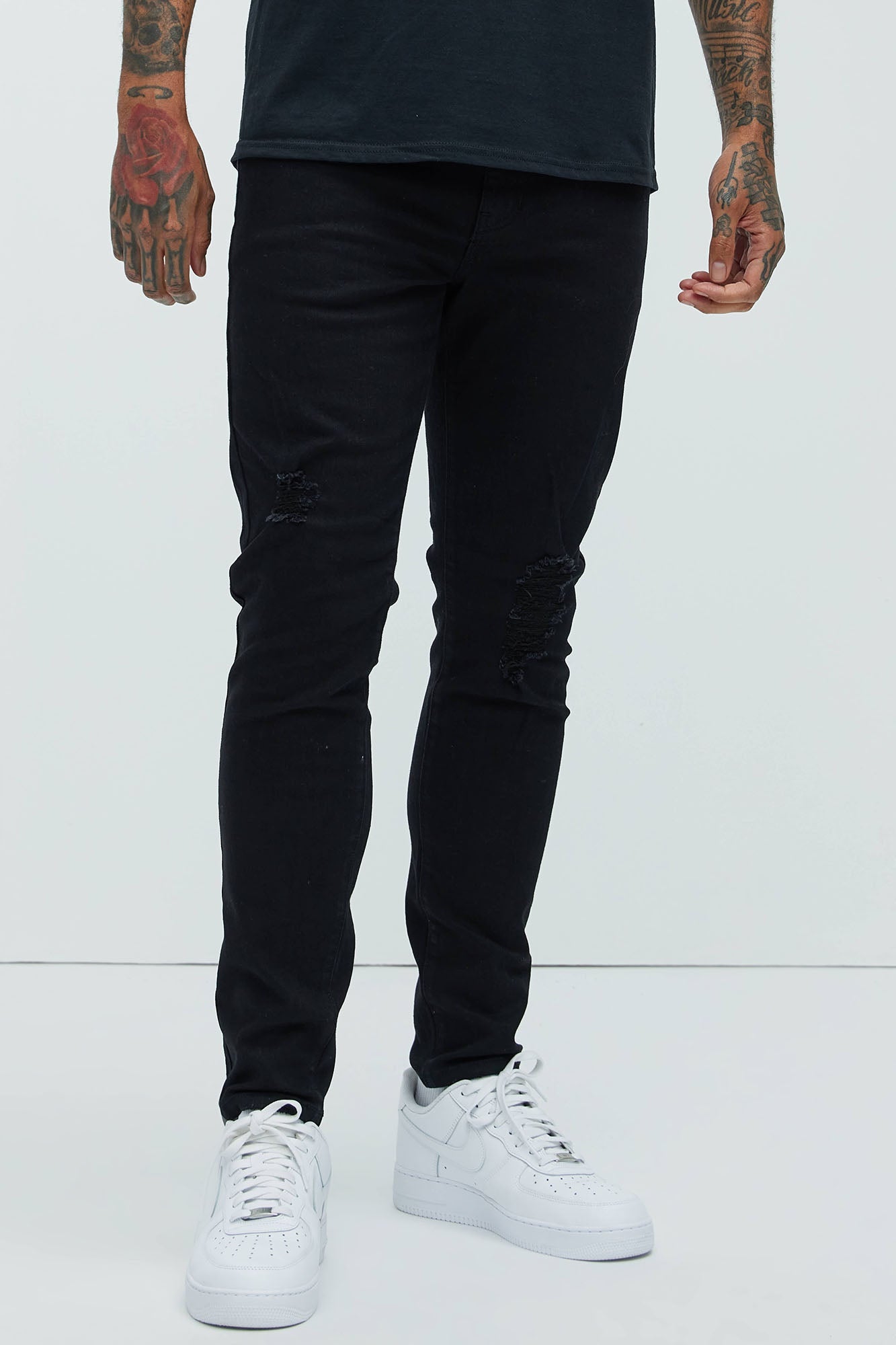 Take No L's Skinny Jean - Black