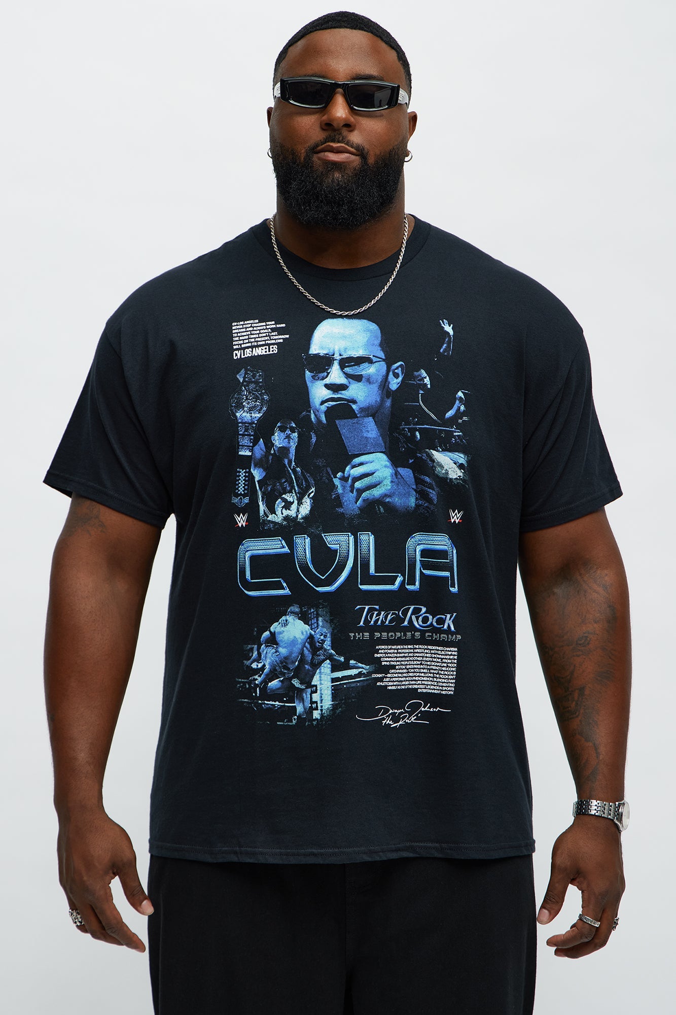 The Rock The People's Champ Short Sleeve Tee - Black