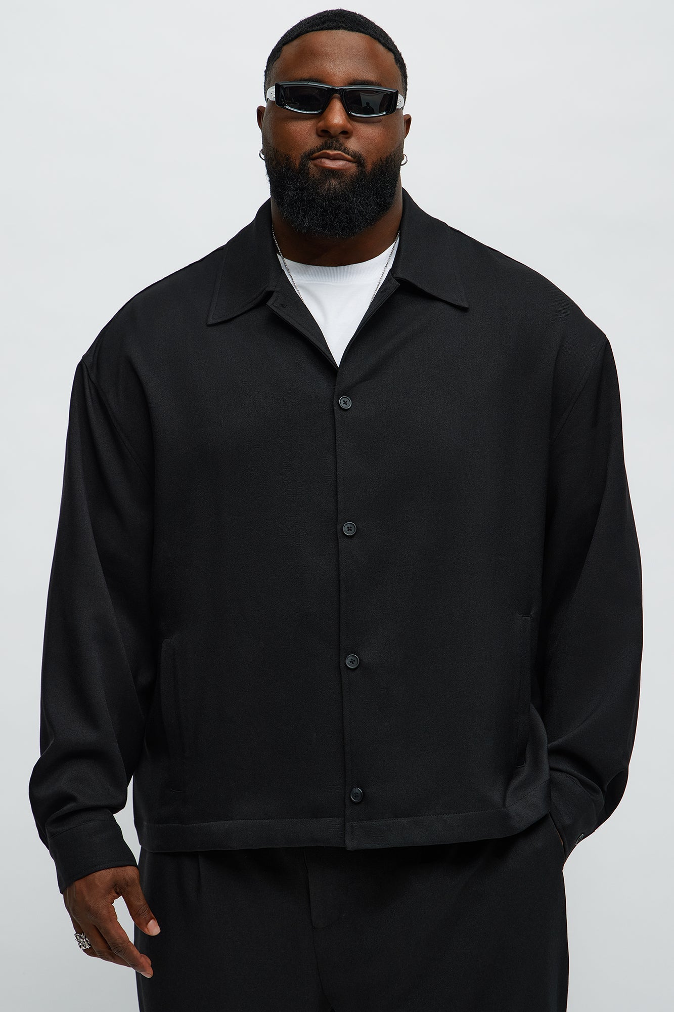 Relaxed Mara Overshirt - Black
