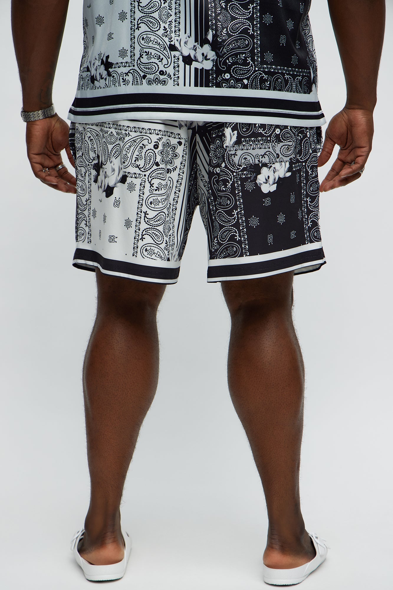 Paisley Drift Swim Classic Trunk - Black/combo