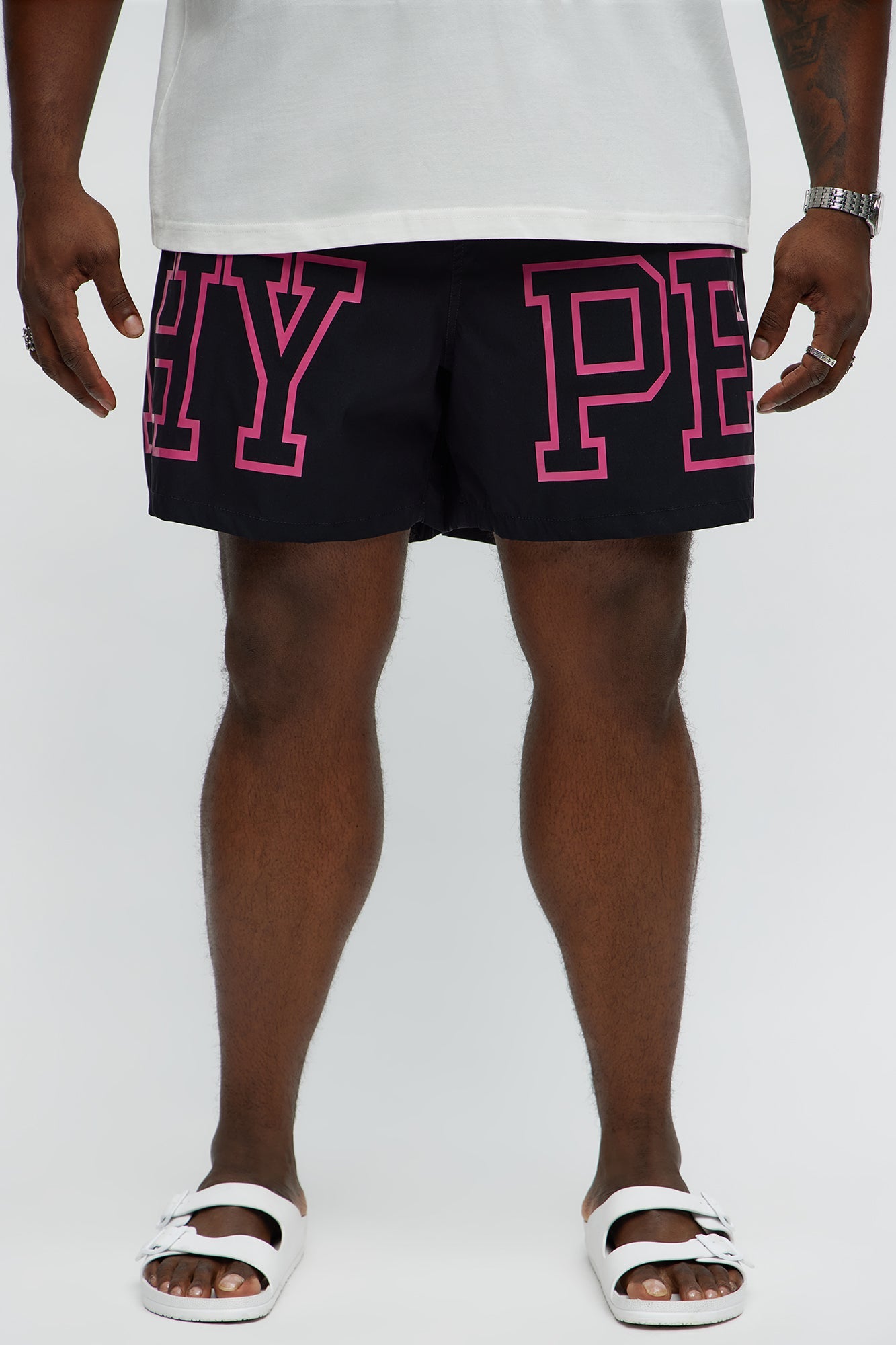 Hype Summer Swim Mid Trunk - Black/combo