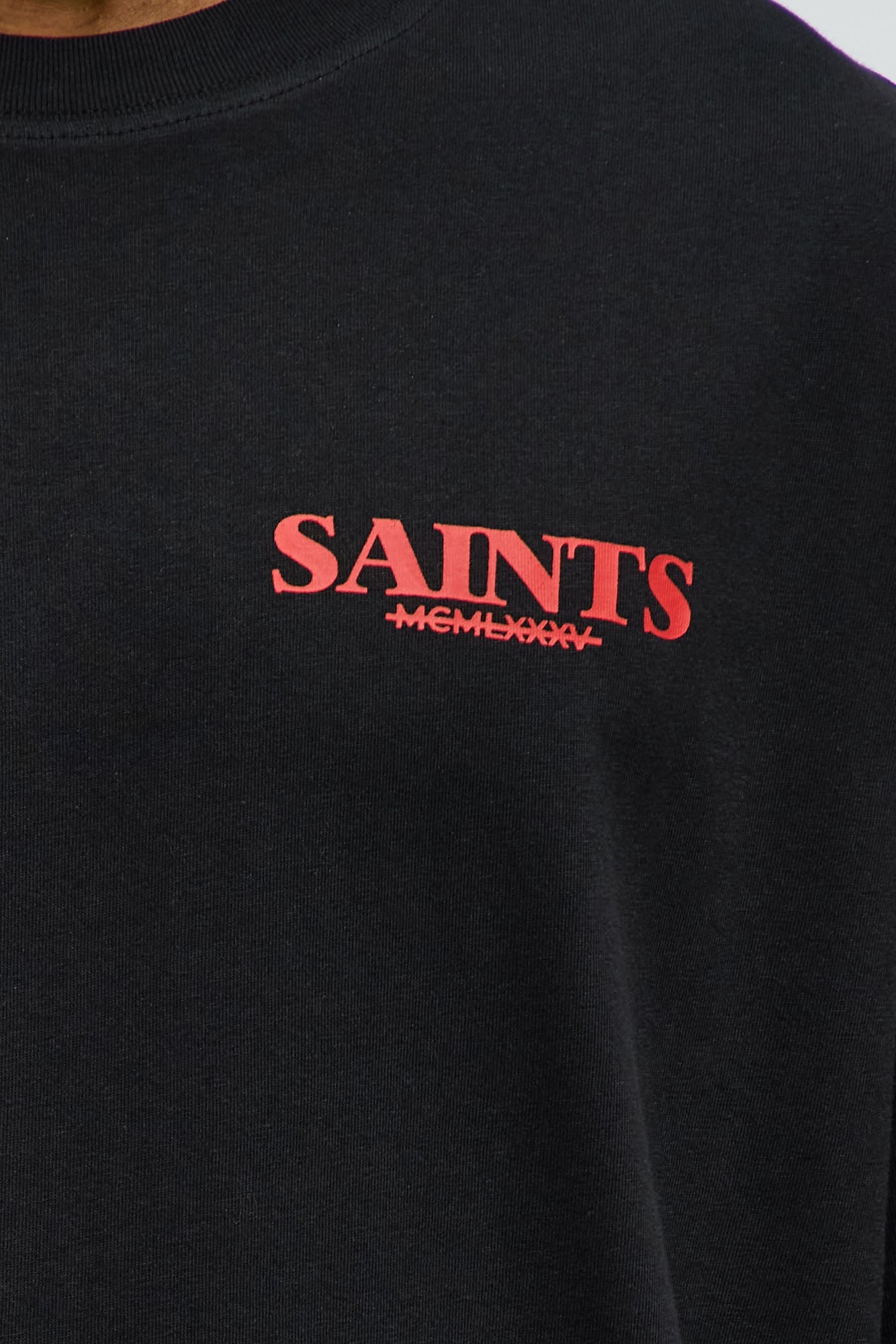 Unseen Saints Oversized Short Sleeve Tee - Black