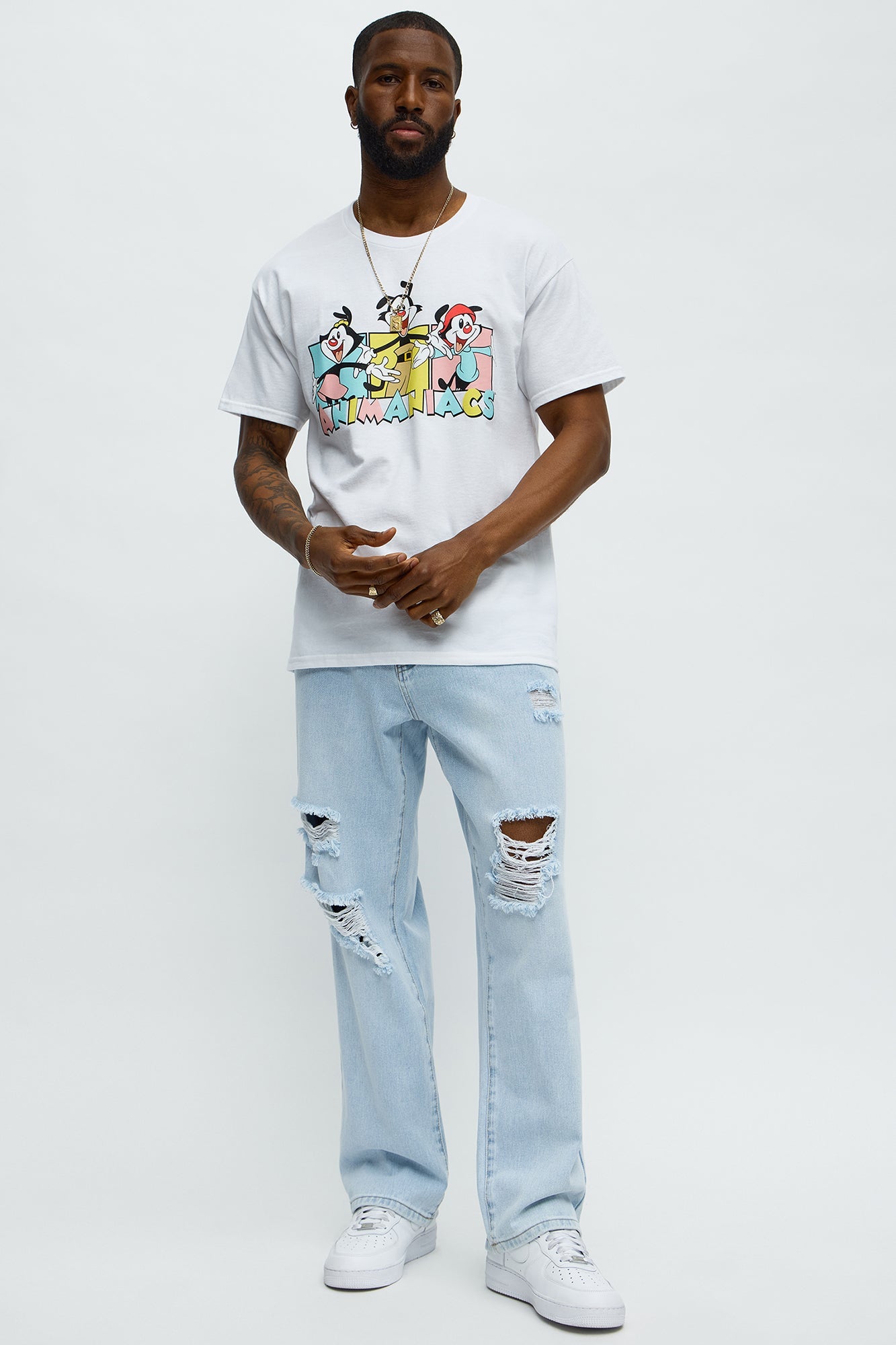 Animaniacs Sing A Long Short Sleeve Tee - White