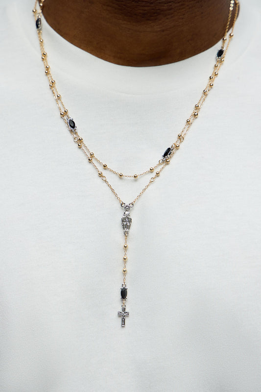 In Your View Necklace Set - Gold