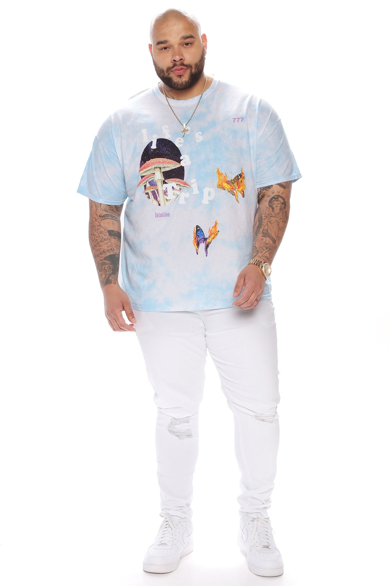 Cornell Ripped Skinny Jeans - White