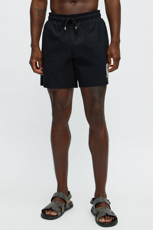 Tropical Disconnect Swim Classic Trunk - Black