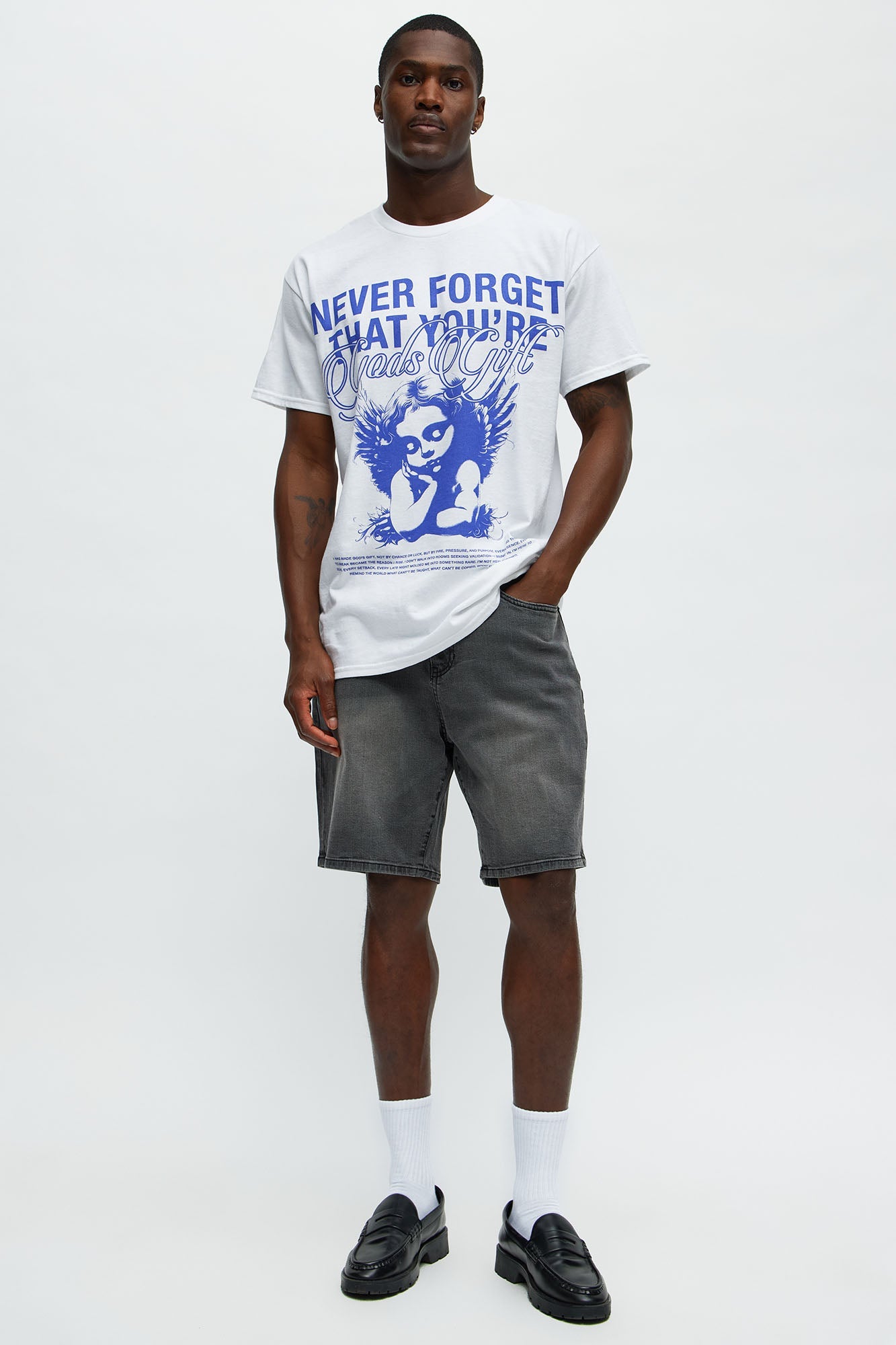 Cornell Slim Denim Shorts - Black Wash